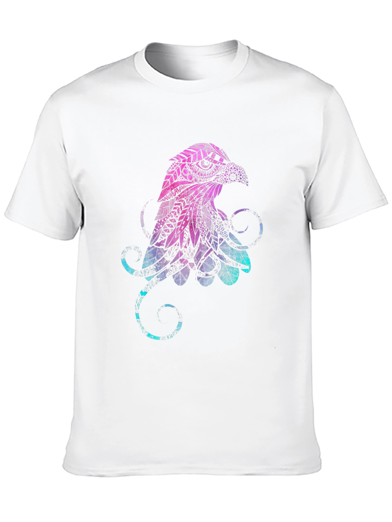 Abstract Eagle Graphic Black T-Shirt