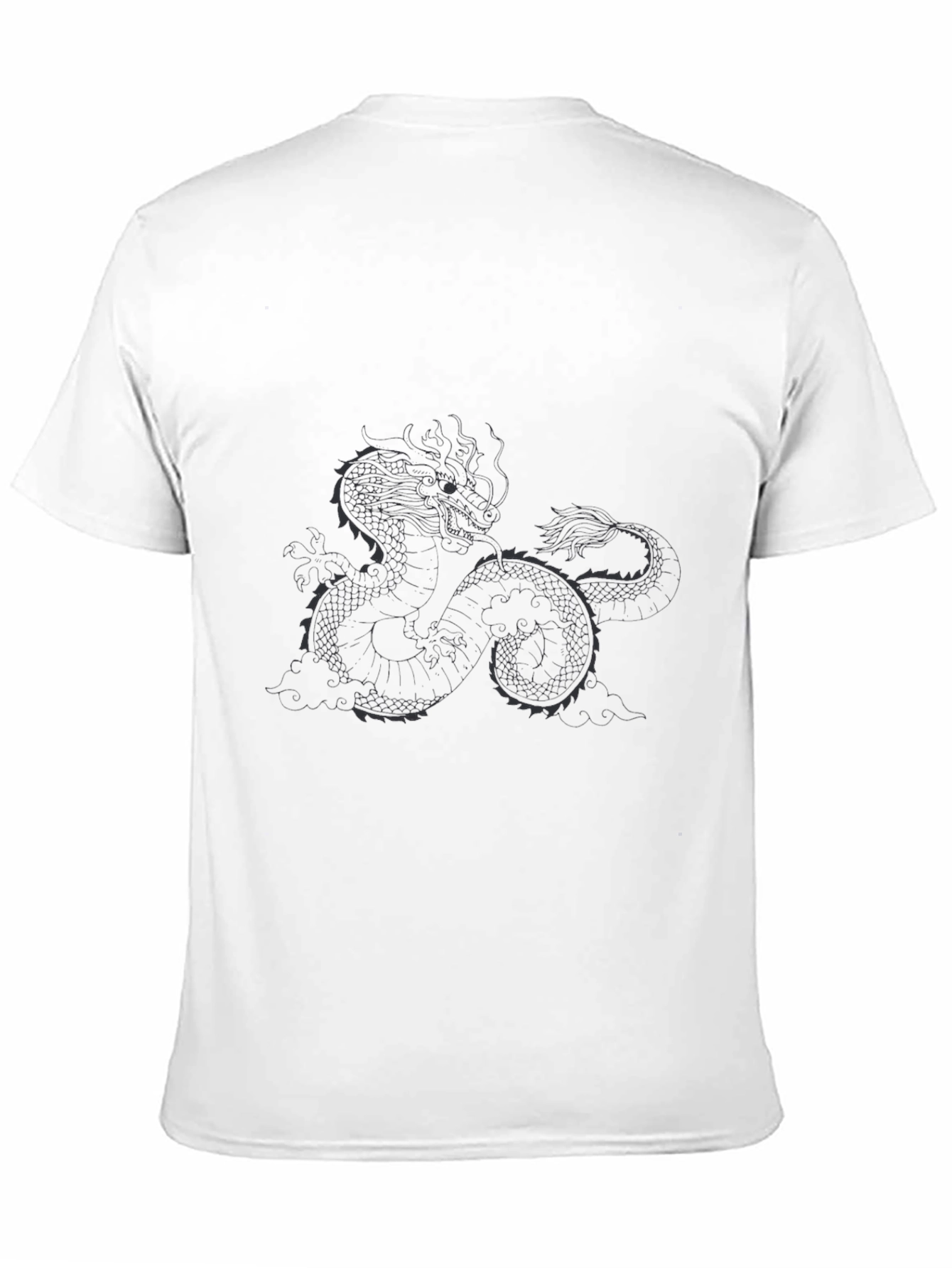 Mens Black Dragon Graphic Tee