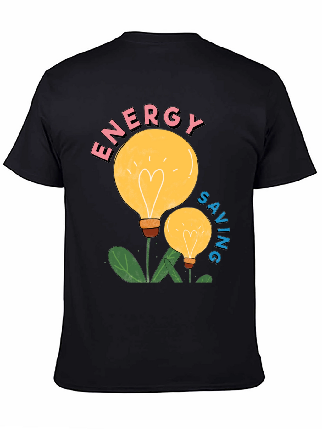 Energy Saving Light Bulb Graphic T-Shirt