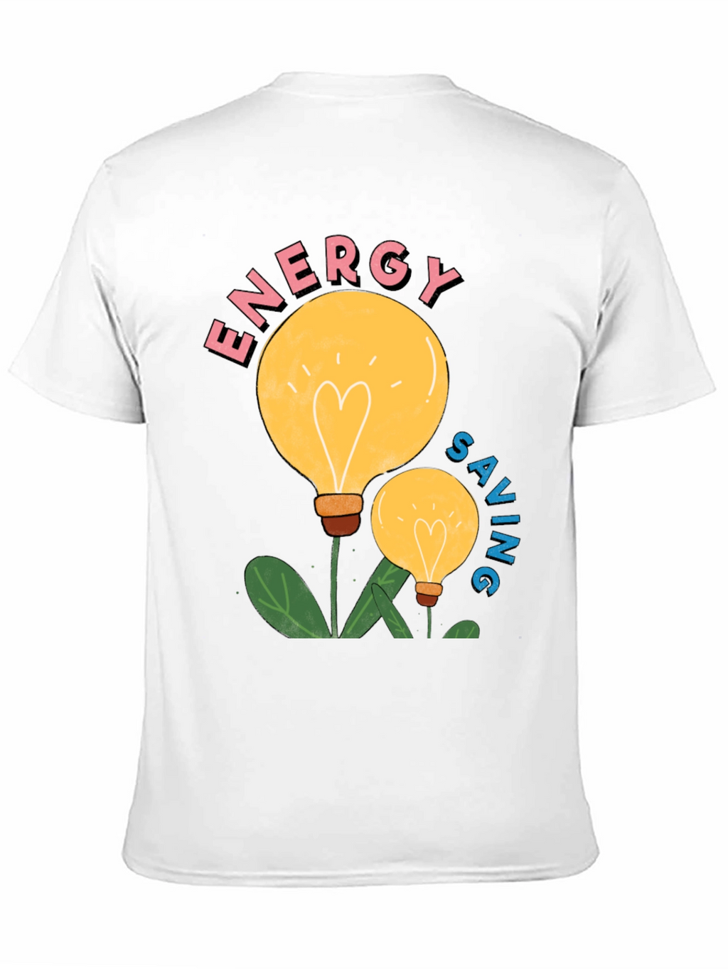 Energy Saving Light Bulb Graphic T-Shirt