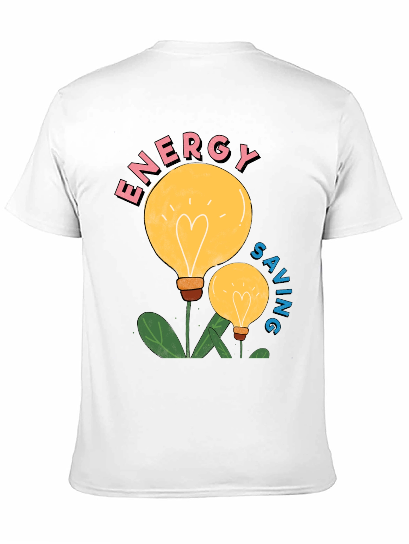 Energy Saving Light Bulb Graphic T-Shirt