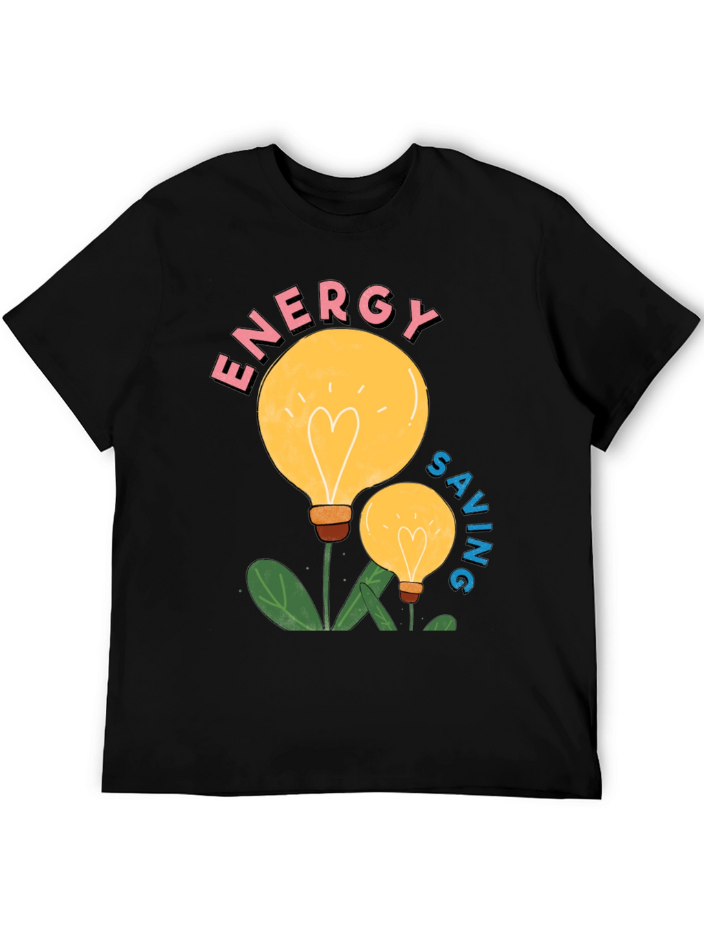 Energy Saving Light Bulb Graphic T-Shirt