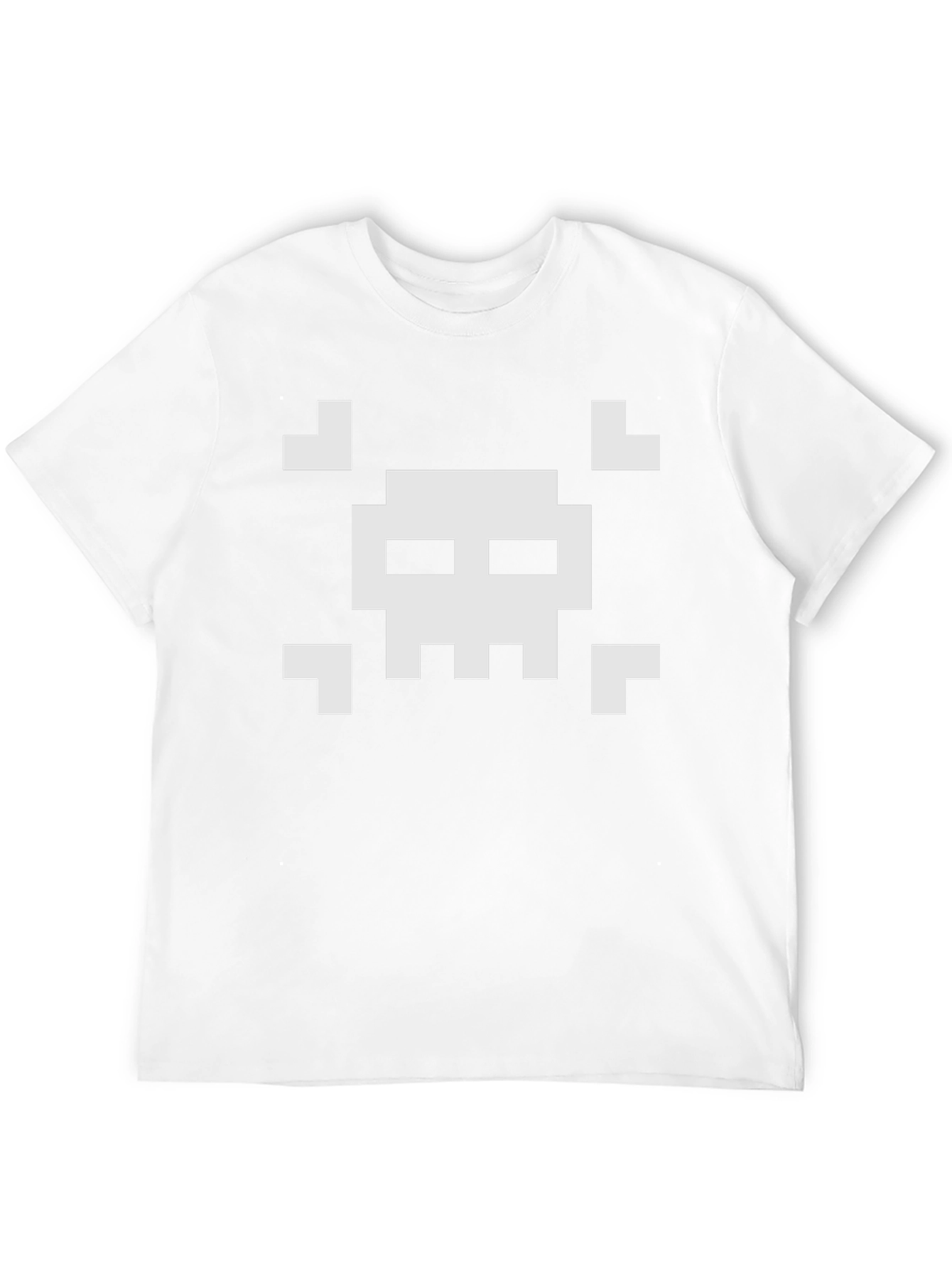 Pixelated Skull T-Shirt - Retro Gaming Style