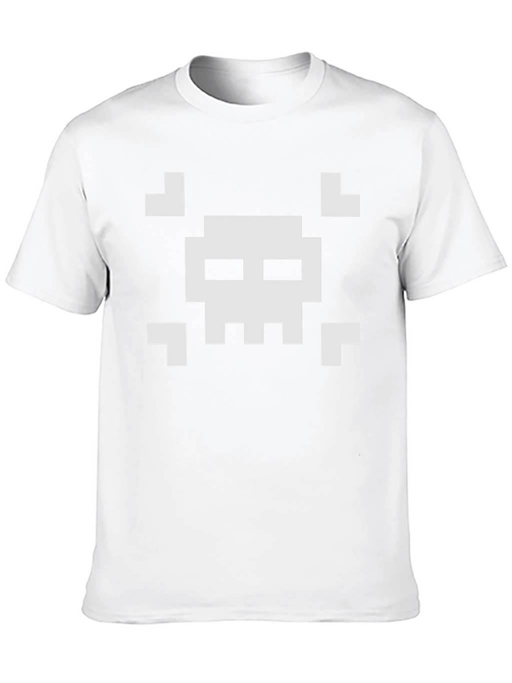 Pixelated Skull T-Shirt - Retro Gaming Style