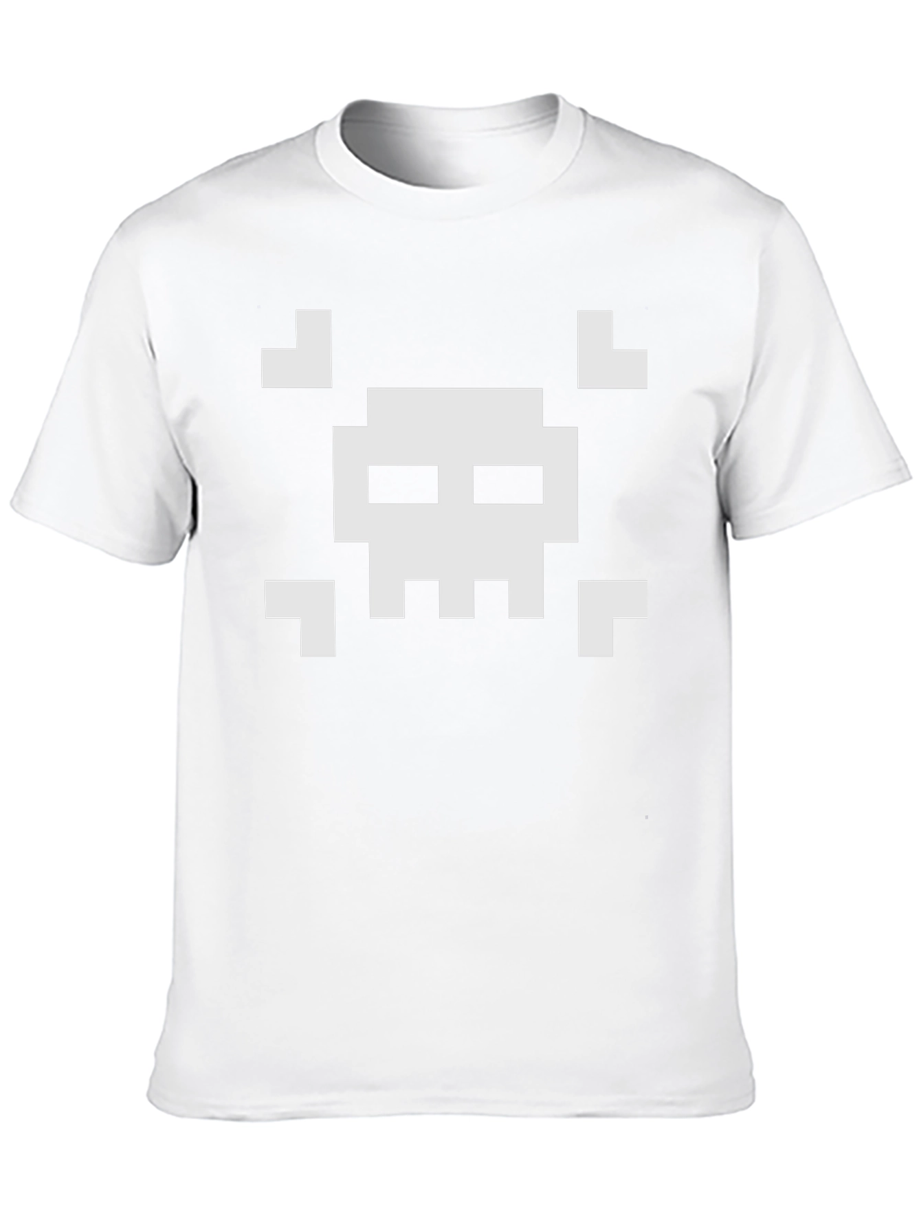 Pixelated Skull T-Shirt - Retro Gaming Style