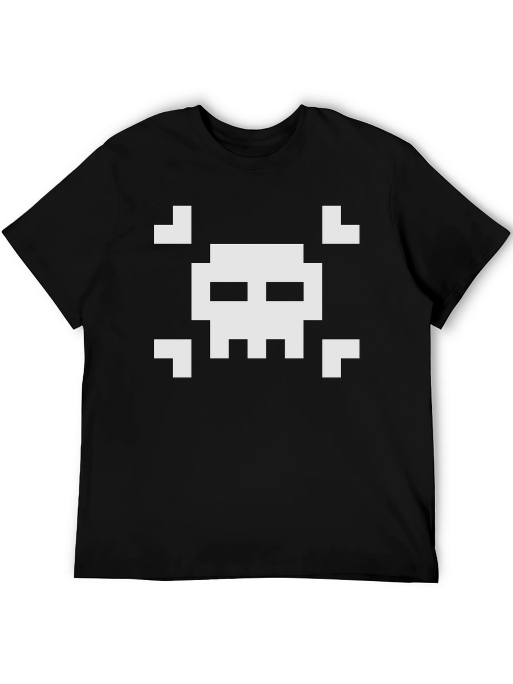 Pixelated Skull T-Shirt - Retro Gaming Style