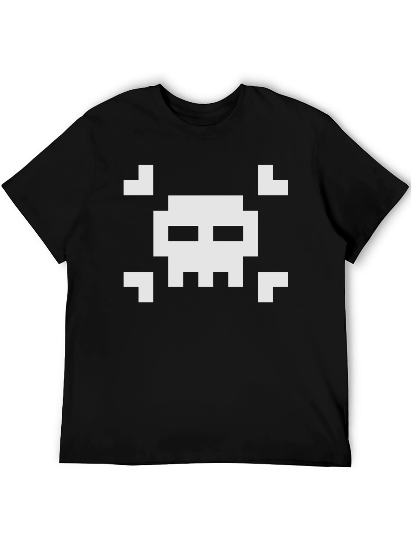 Pixelated Skull T-Shirt - Retro Gaming Style