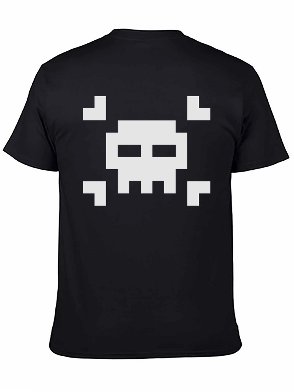 Pixelated Skull T-Shirt - Retro Gaming Style