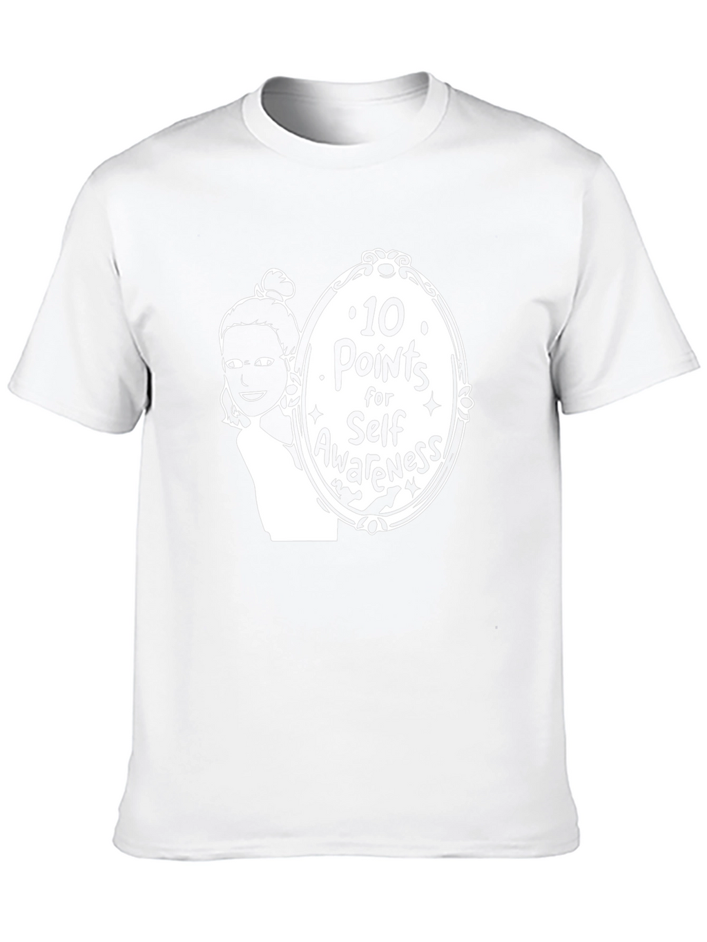 10 Points for Self-Awareness Black Graphic Tee