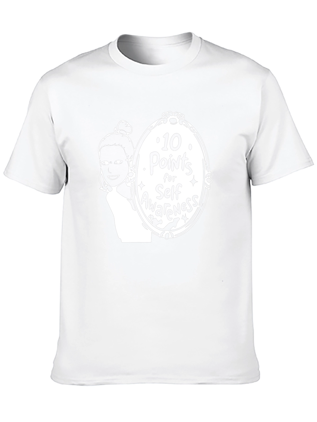 10 Points for Self-Awareness Black Graphic Tee