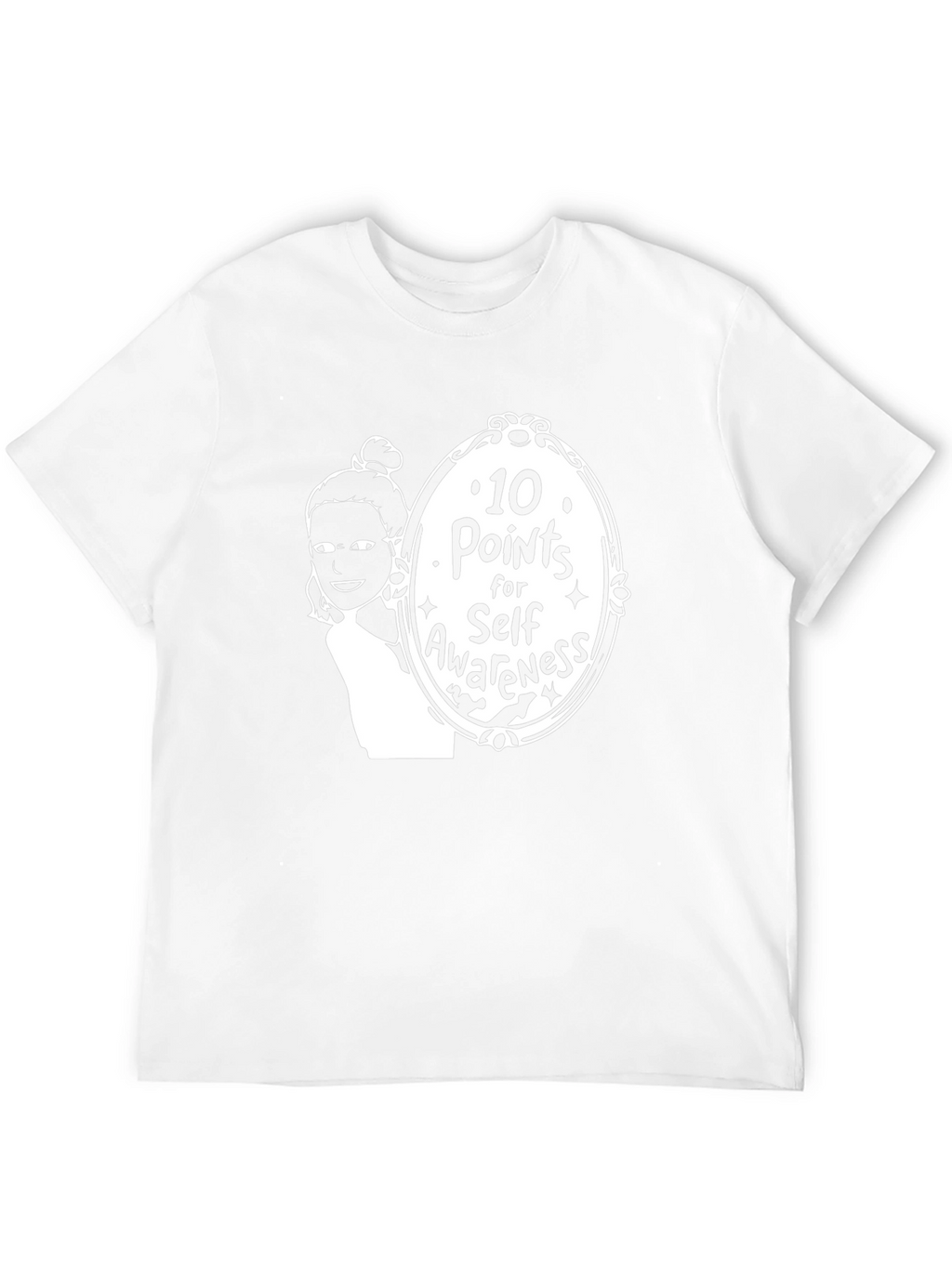 10 Points for Self-Awareness Black Graphic Tee