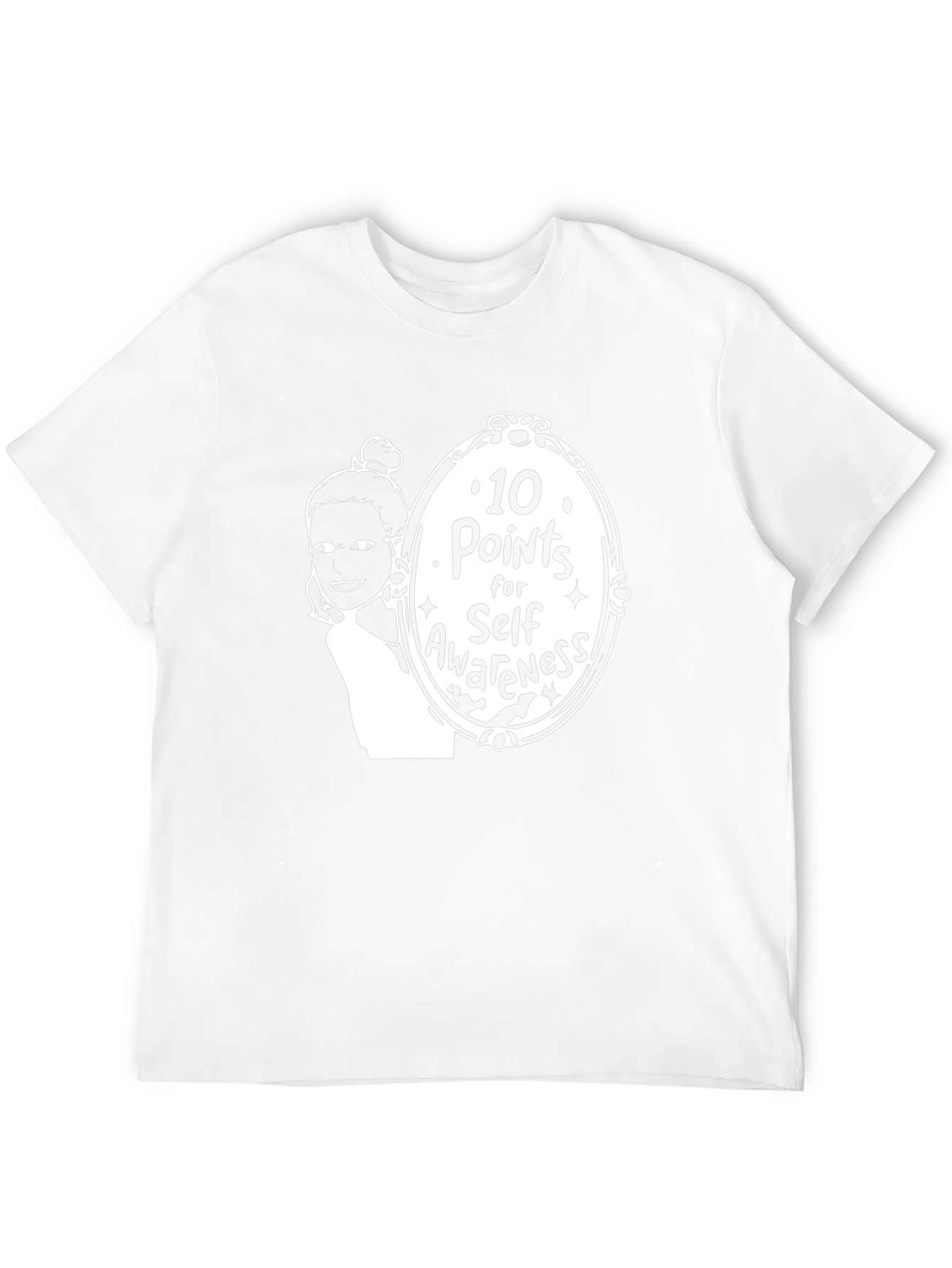 10 Points for Self-Awareness Black Graphic Tee
