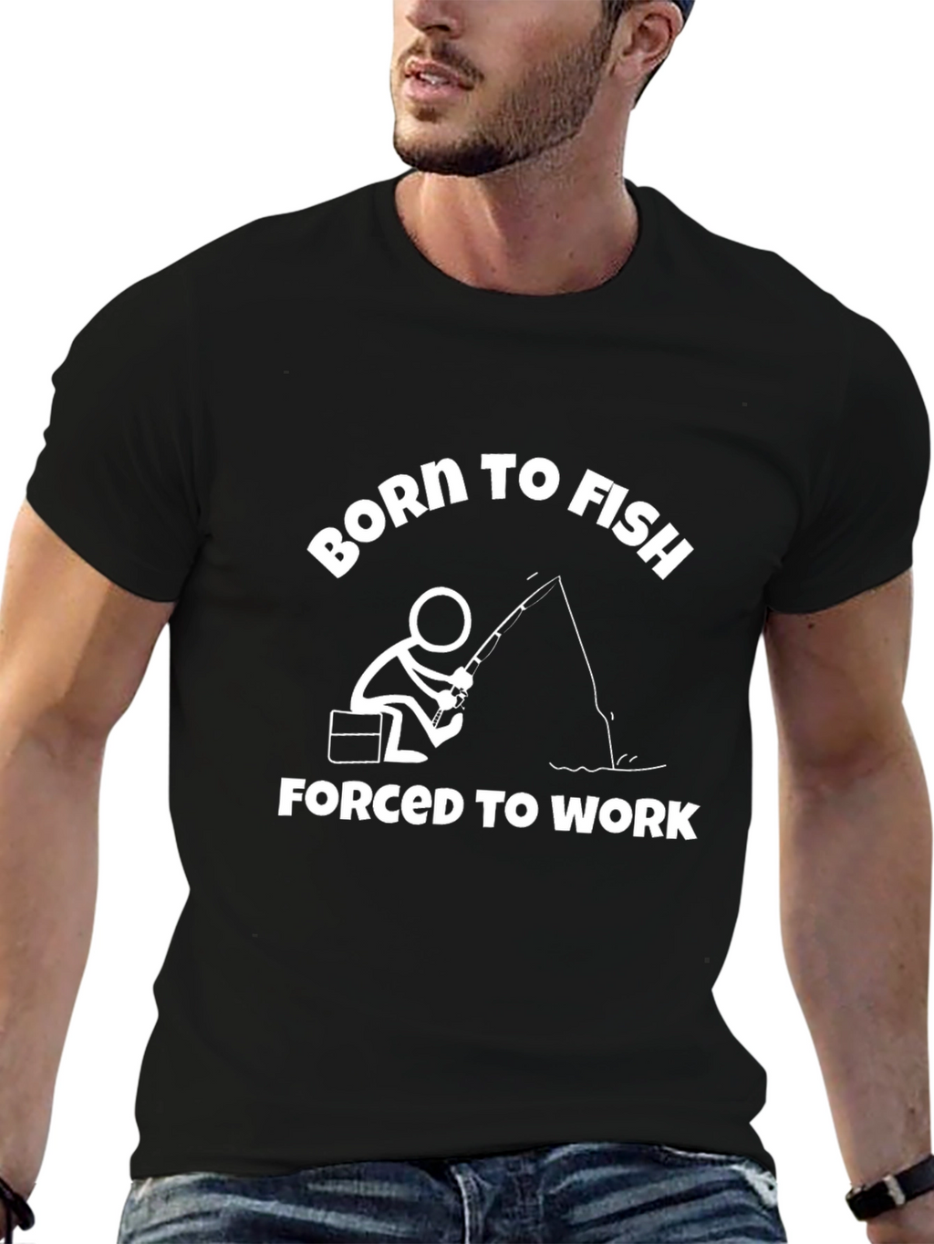 Born to Fish T-Shirt - Funny Fishing Tee