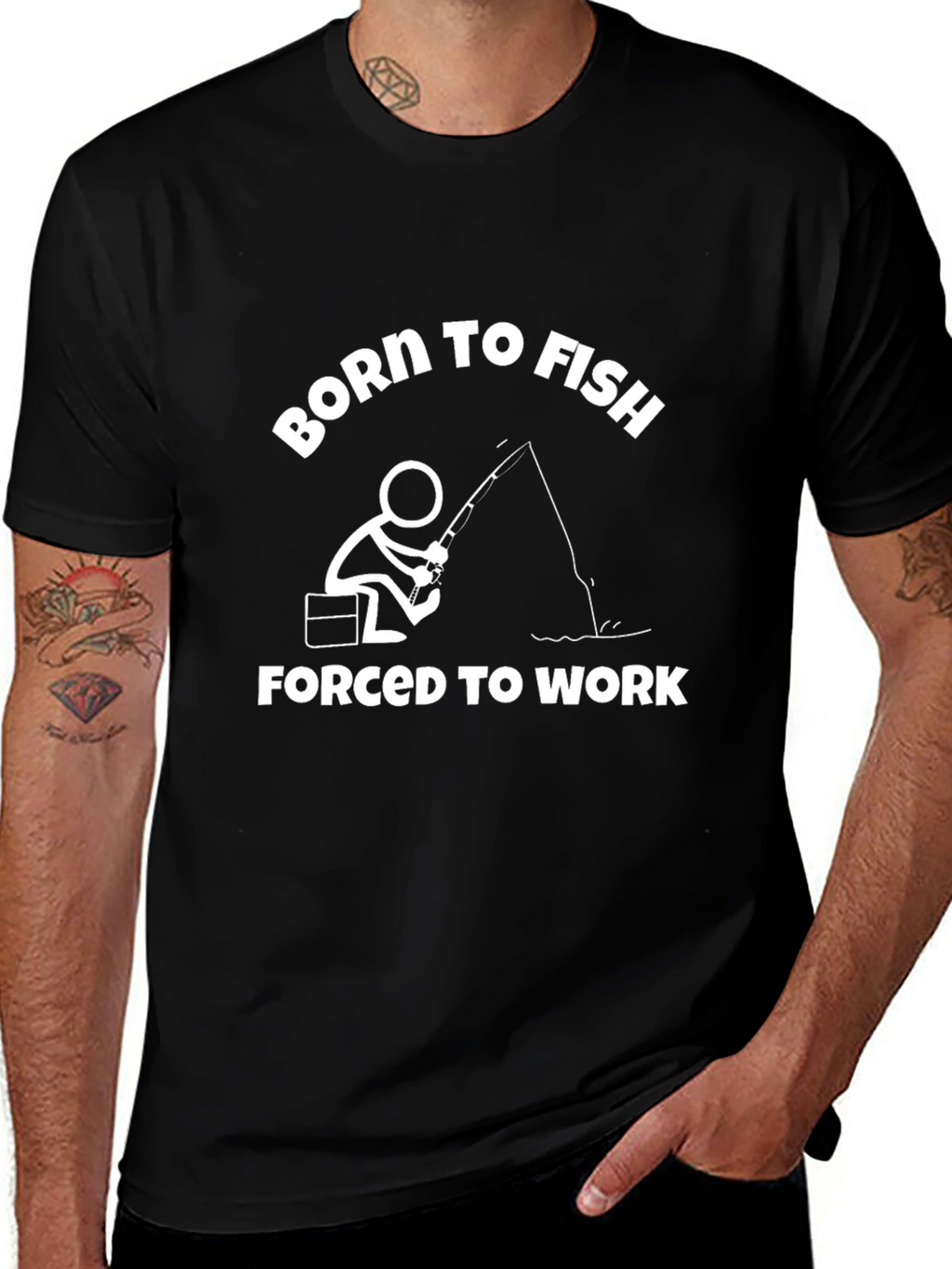 Born to Fish T-Shirt - Funny Fishing Tee