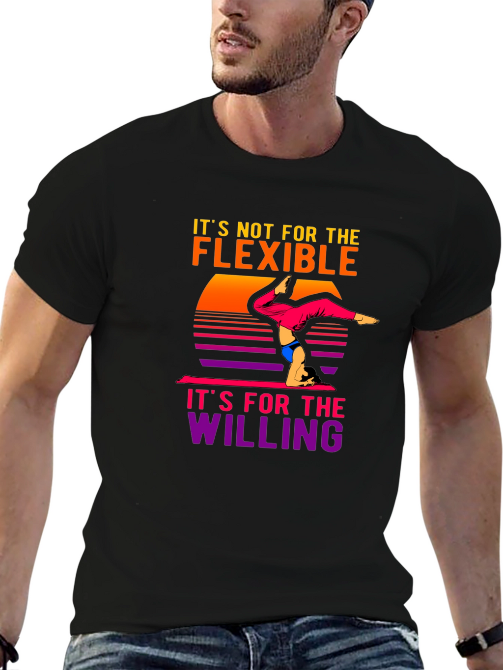 Flexible Willing Yoga Graphic Tee