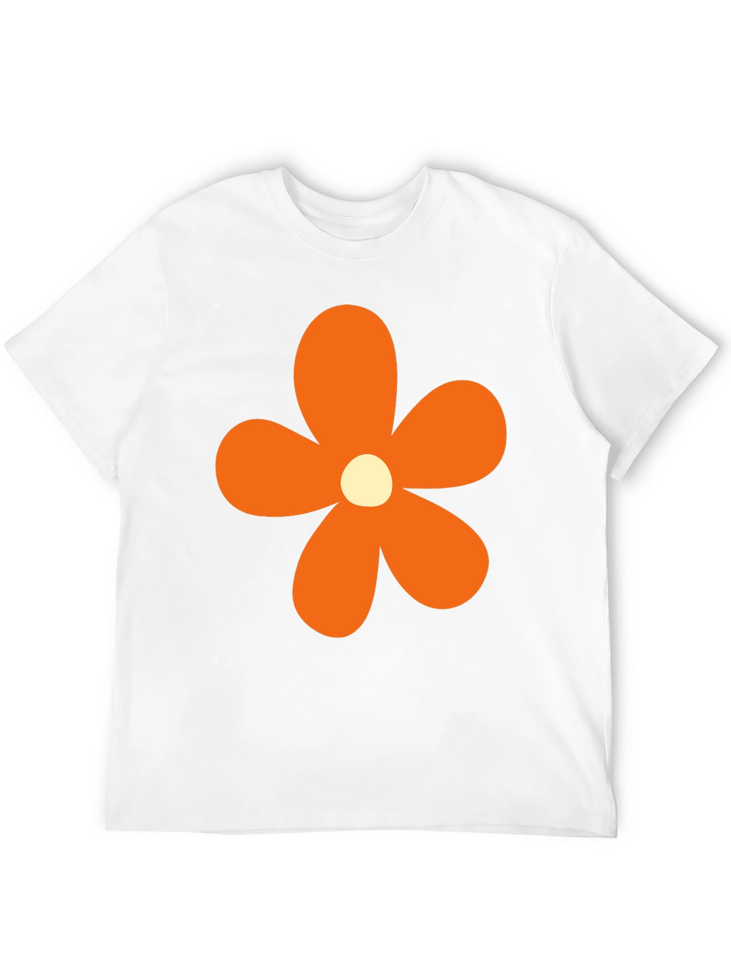 Retro Flower Power T-Shirt - Black