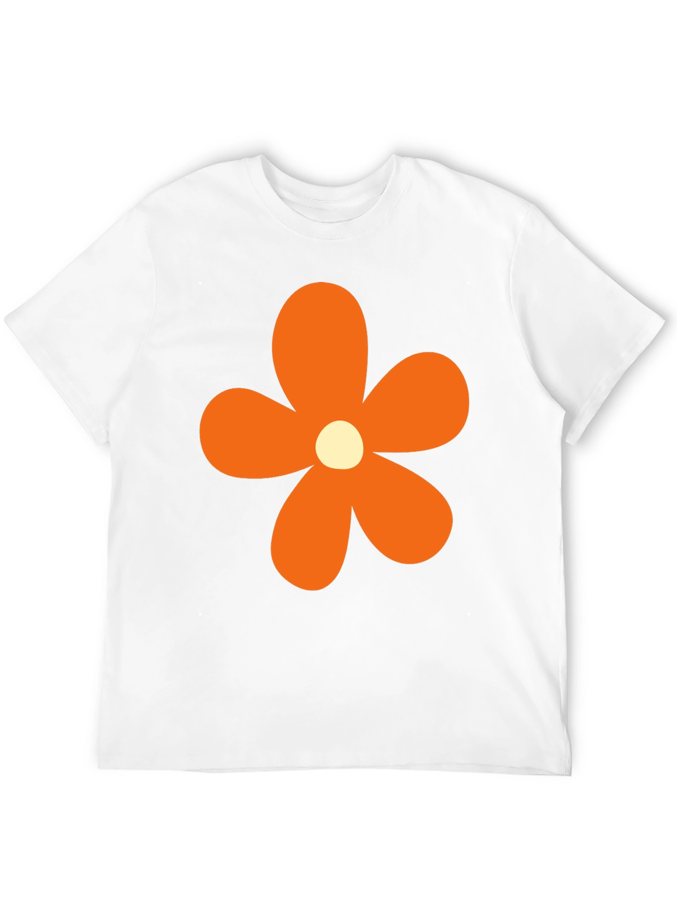 Retro Flower Power T-Shirt - Black