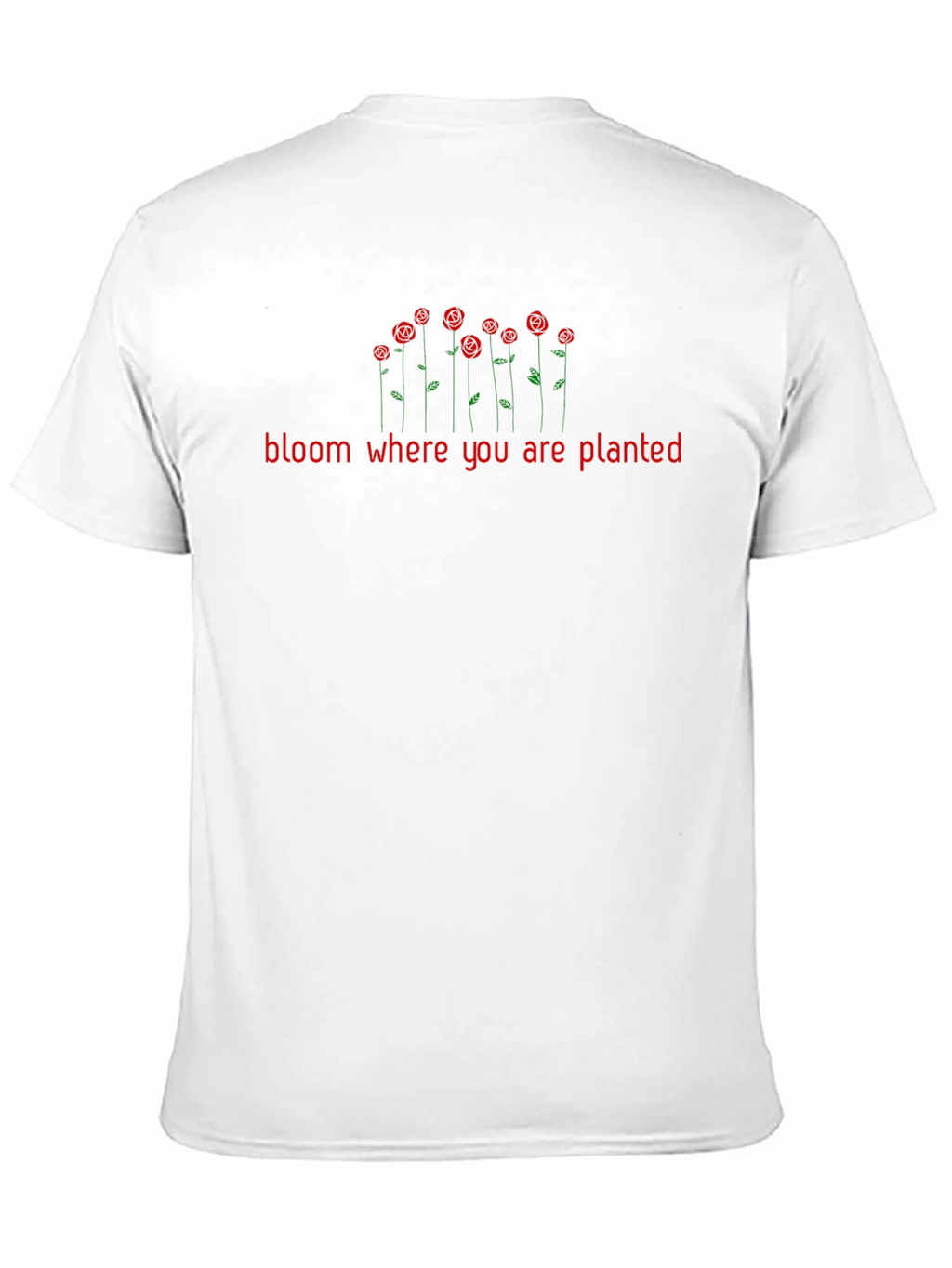 Bloom Where You Are Planted Black Tee