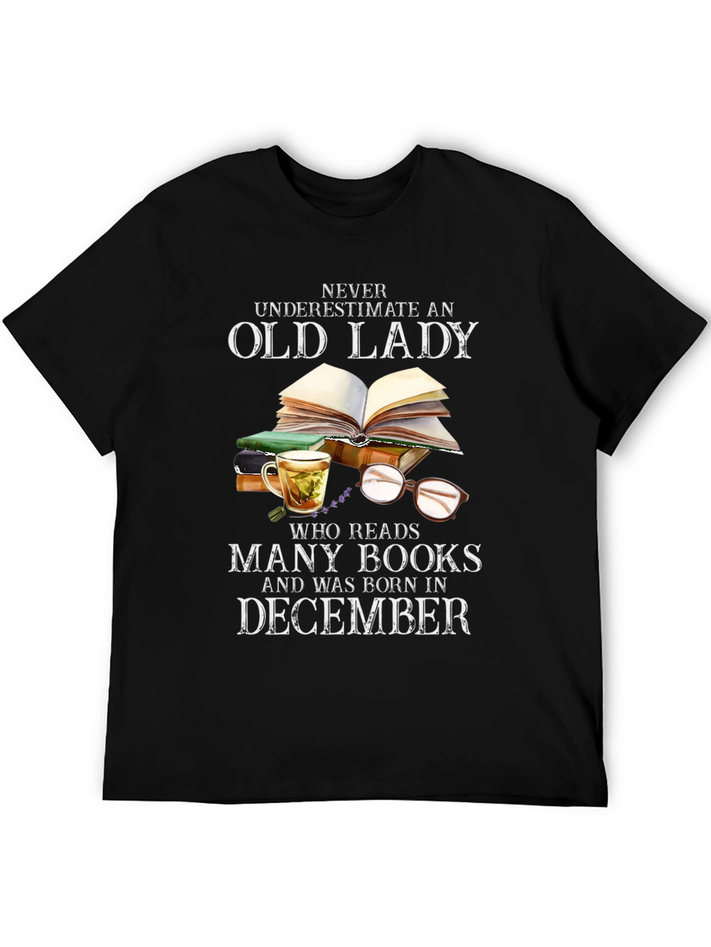 Old Lady December Birthday T-Shirt