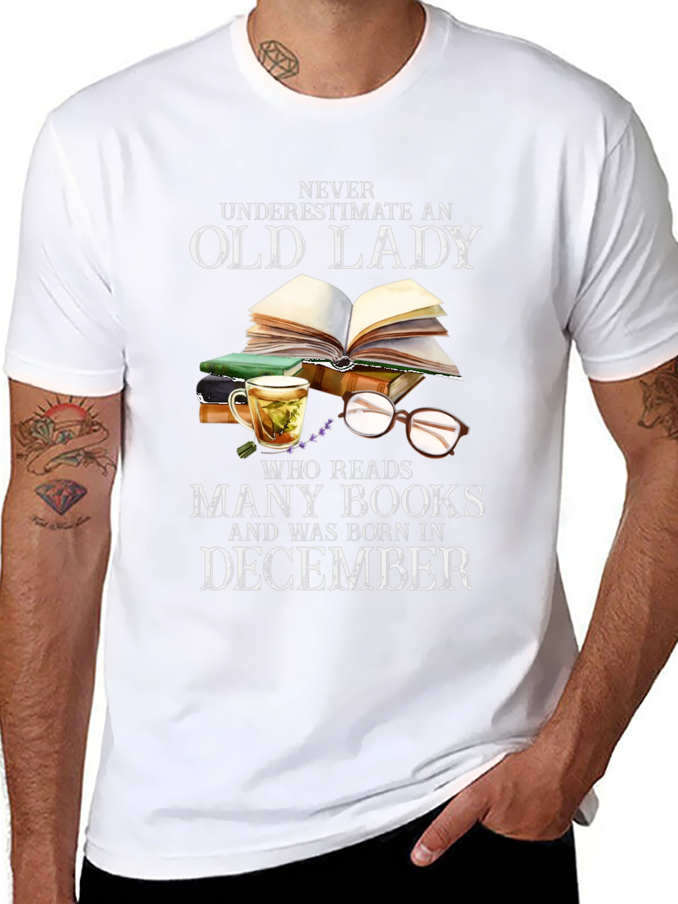 Old Lady December Birthday T-Shirt