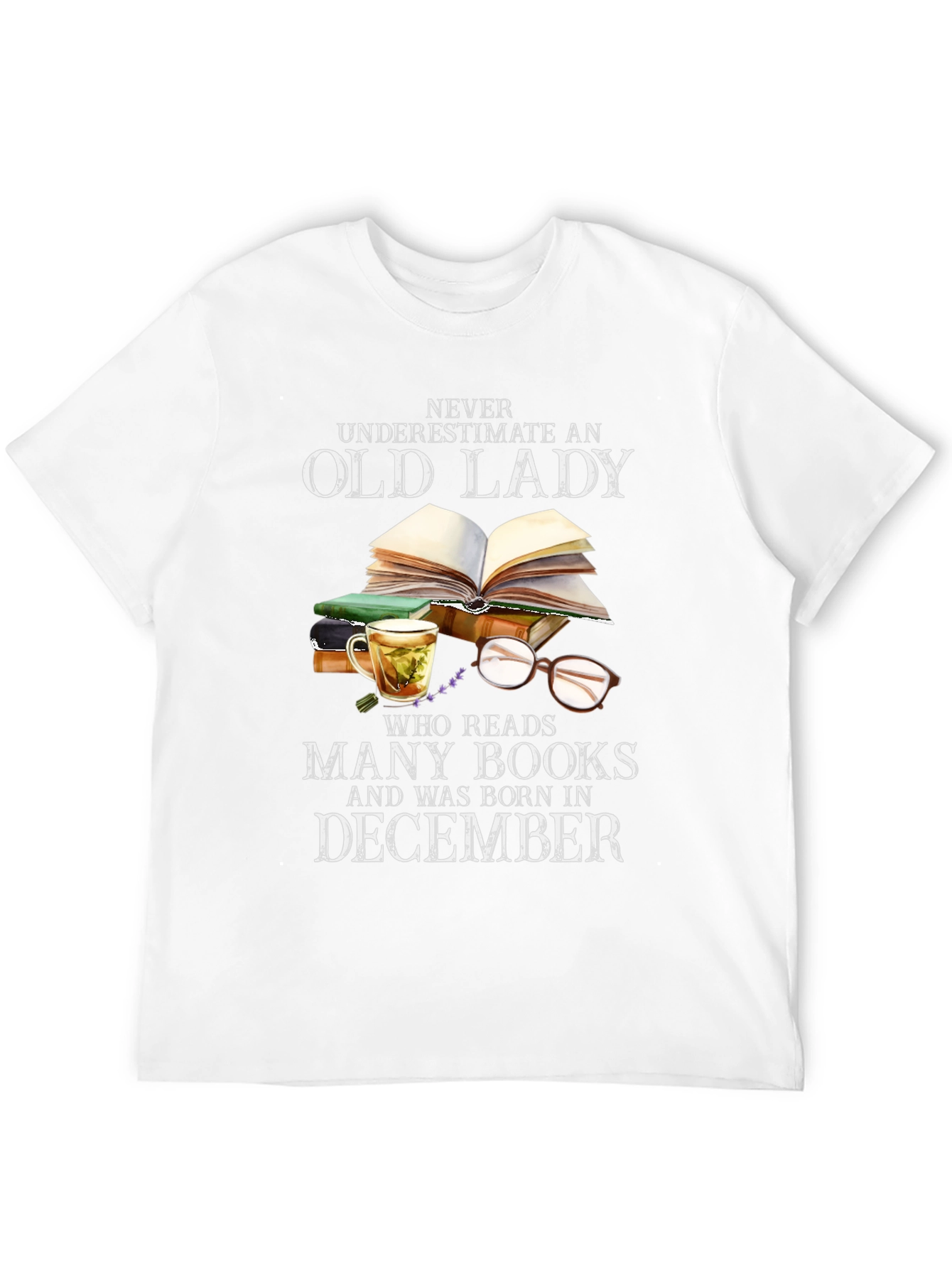 Old Lady December Birthday T-Shirt