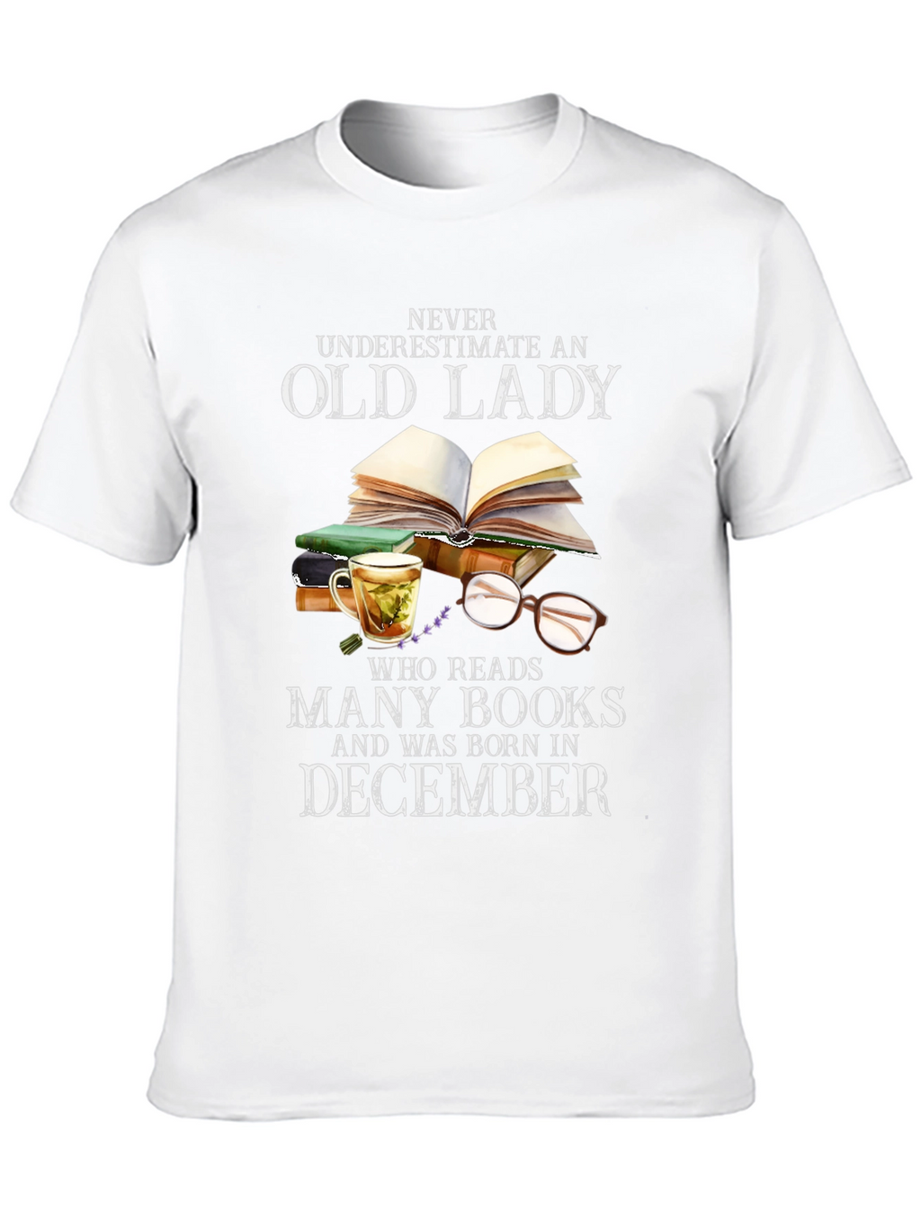 Old Lady December Birthday T-Shirt