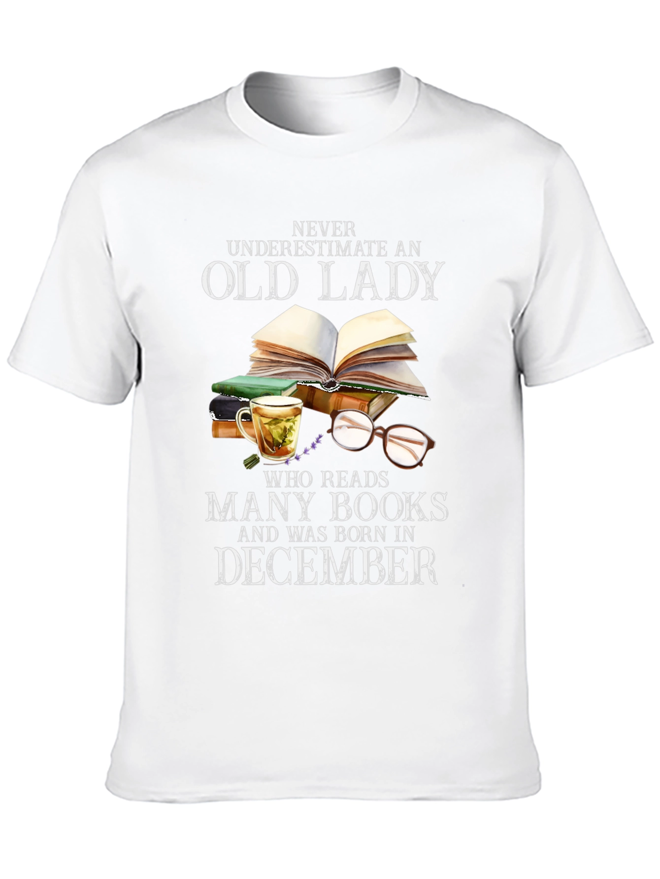 Old Lady December Birthday T-Shirt