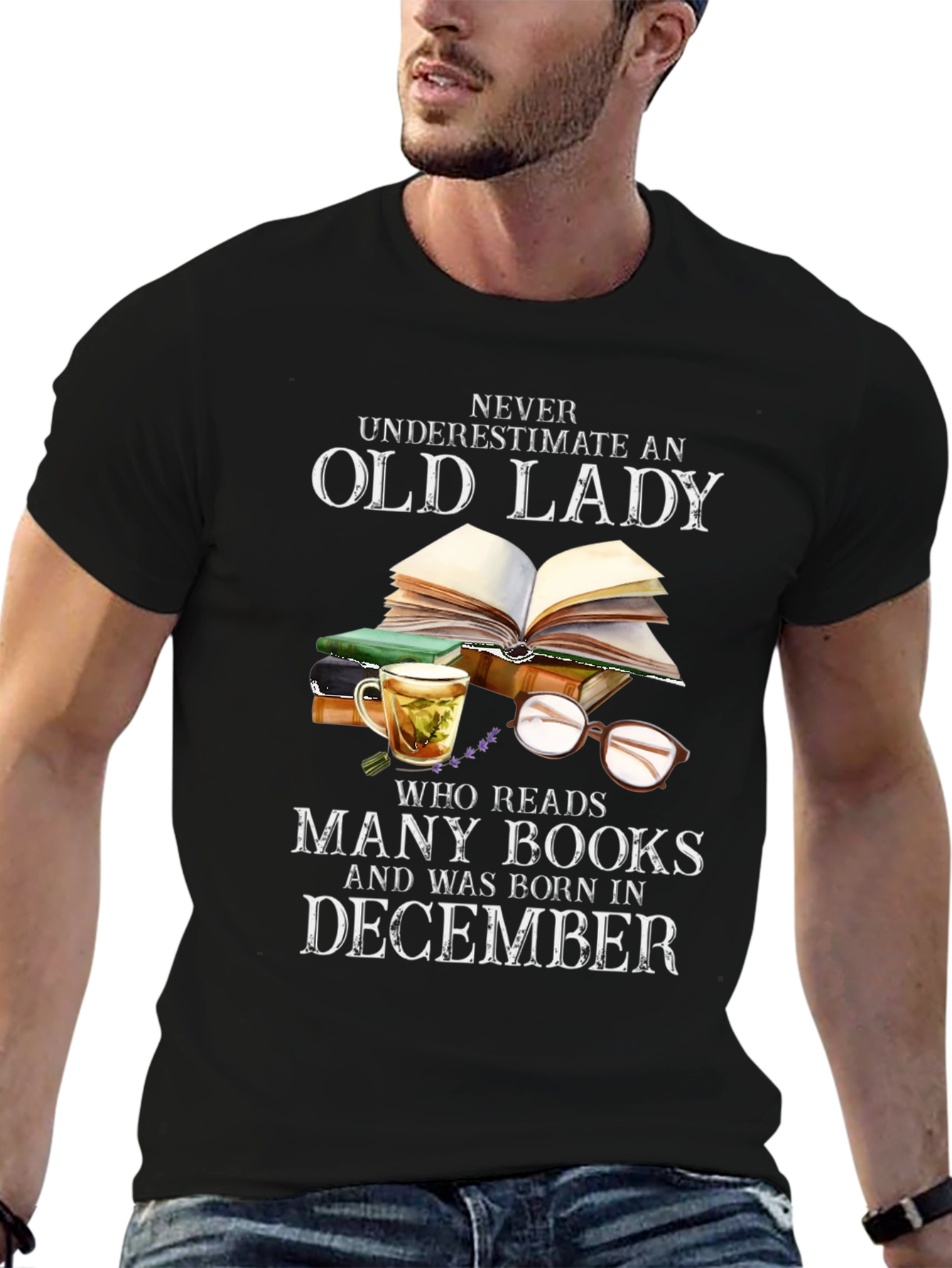 Old Lady December Birthday T-Shirt