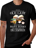 Old Lady December Birthday T-Shirt