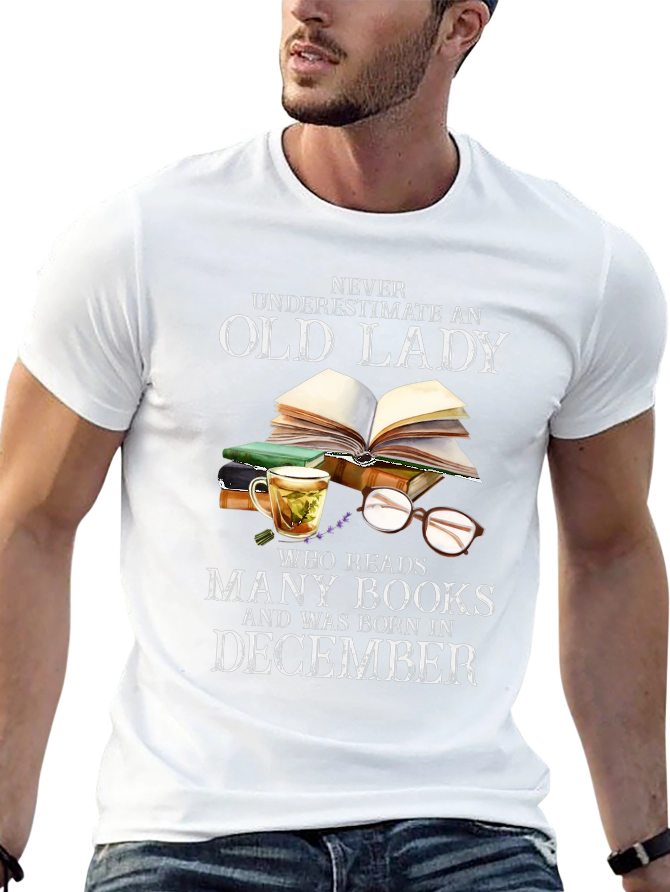 Old Lady December Birthday T-Shirt