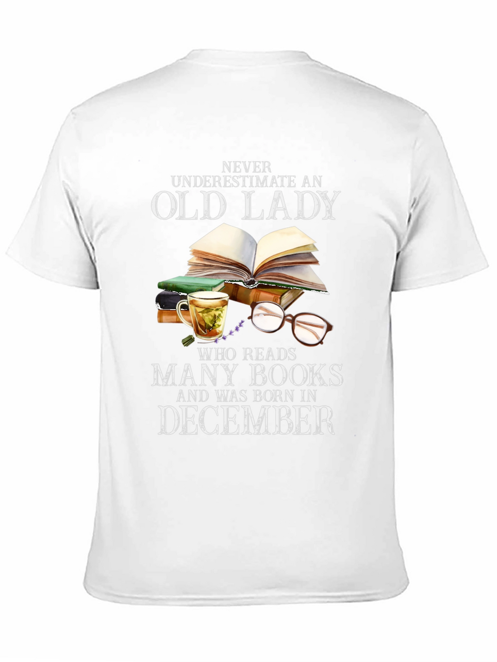 Old Lady December Birthday T-Shirt