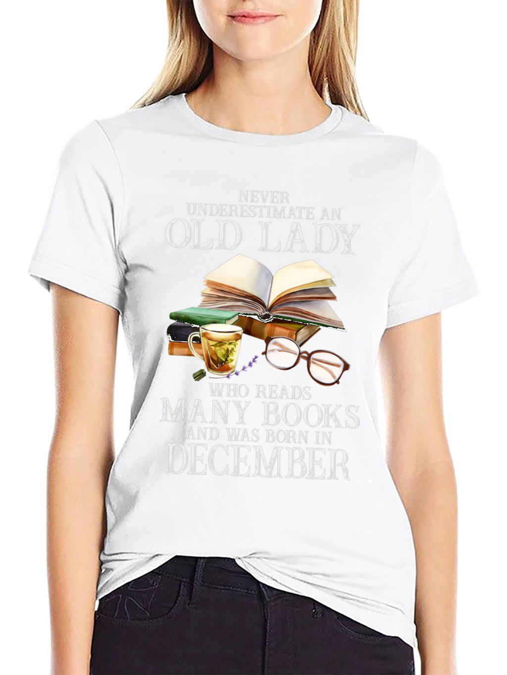 Old Lady December Birthday T-Shirt