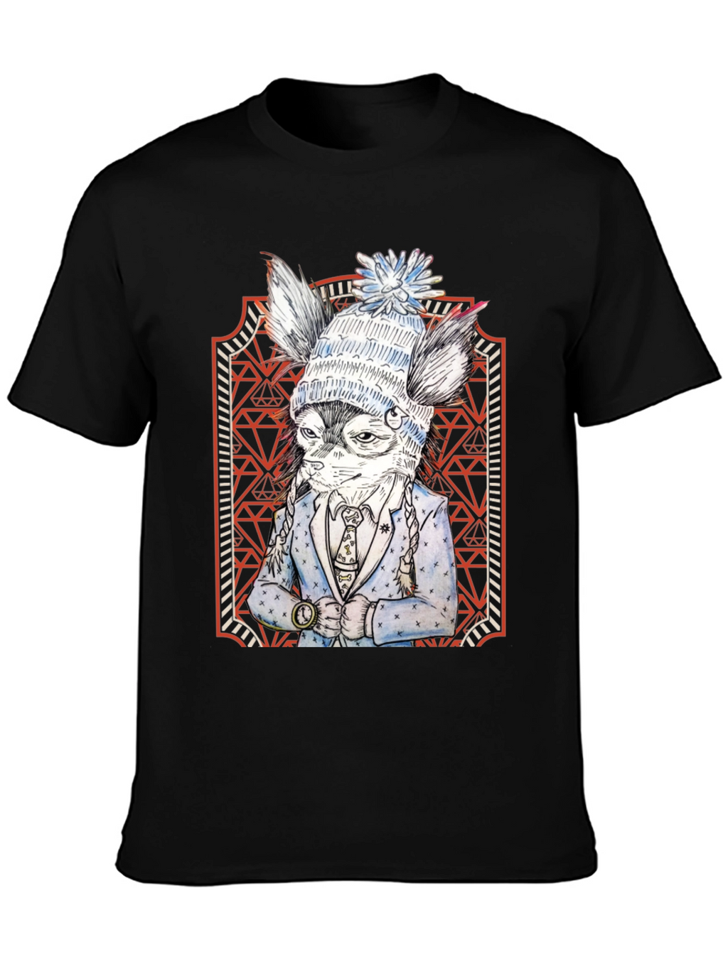 Stylish Animal Print Graphic Tee