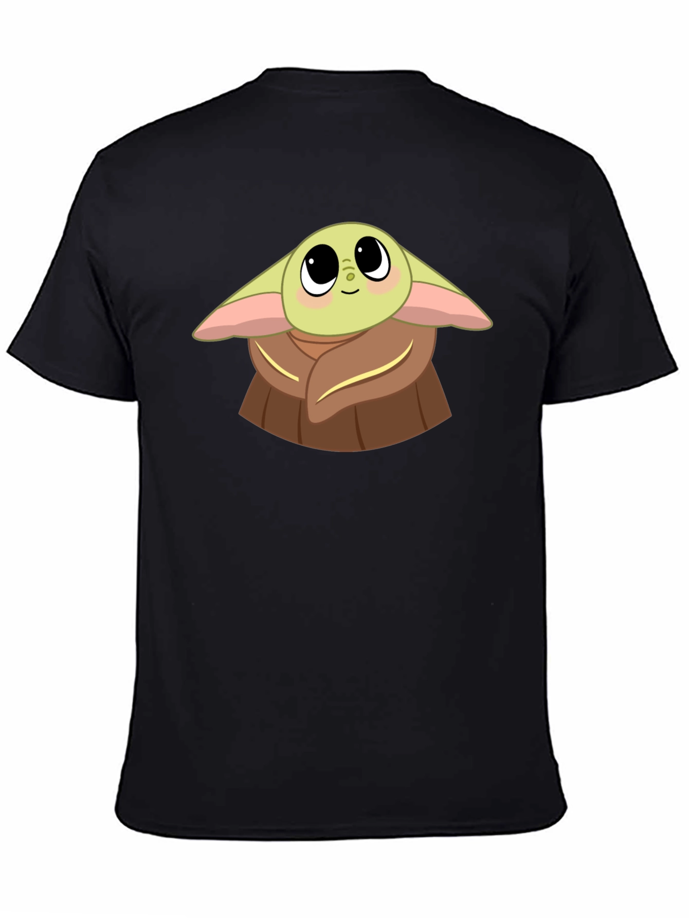 Baby Yoda Graphic Black T-Shirt