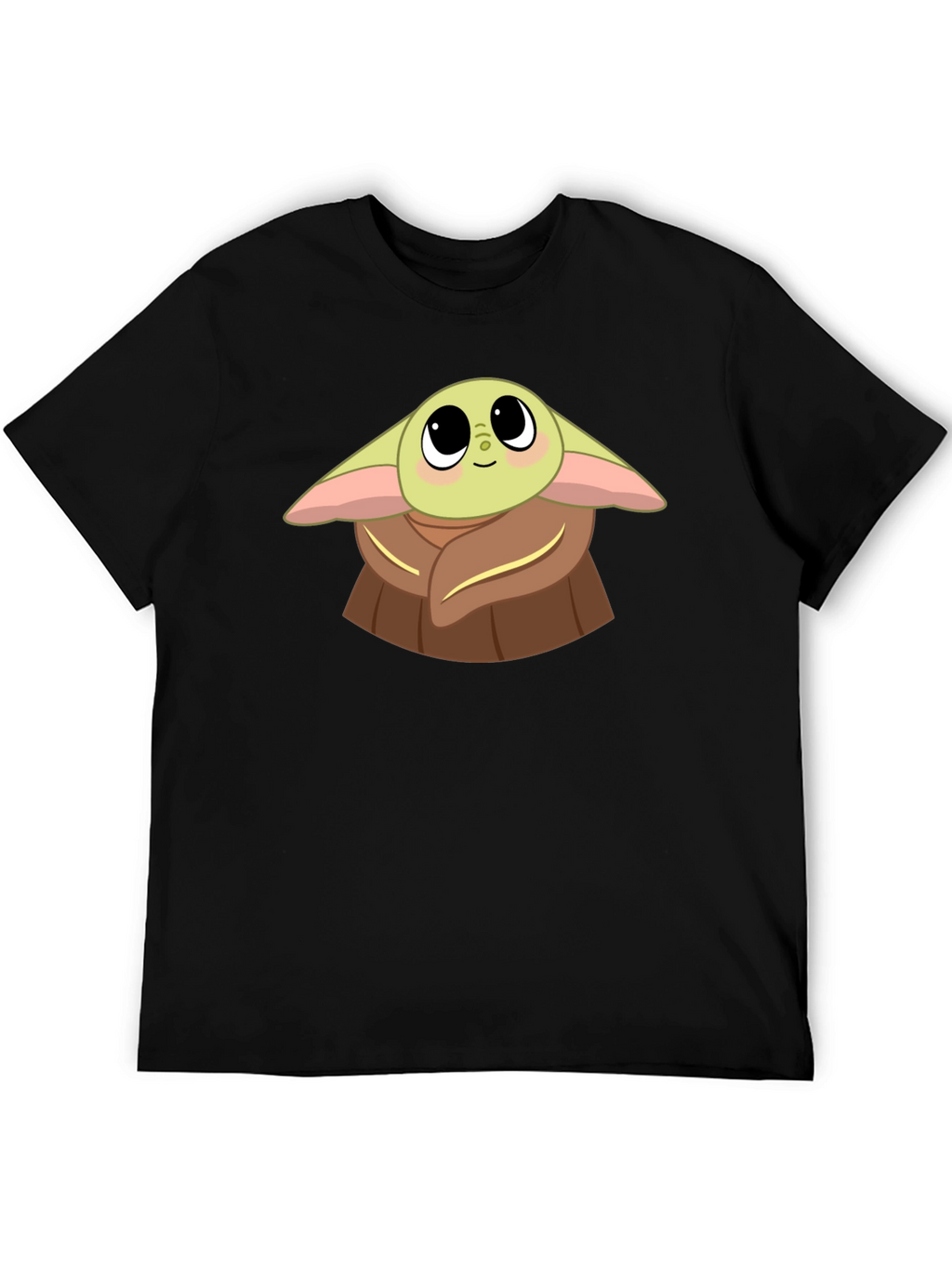 Baby Yoda Graphic Black T-Shirt