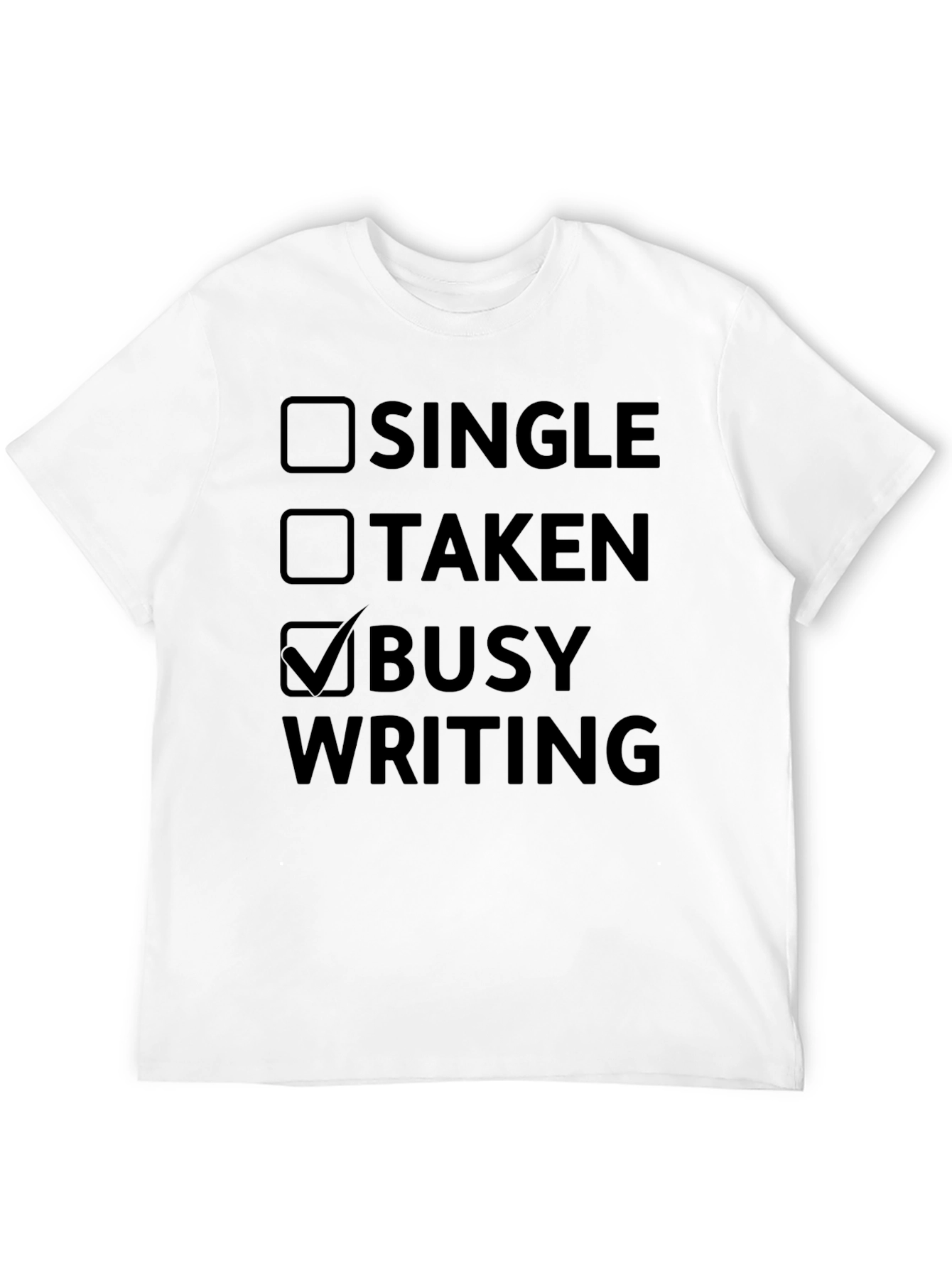 Busy Writing Novelty T-Shirt