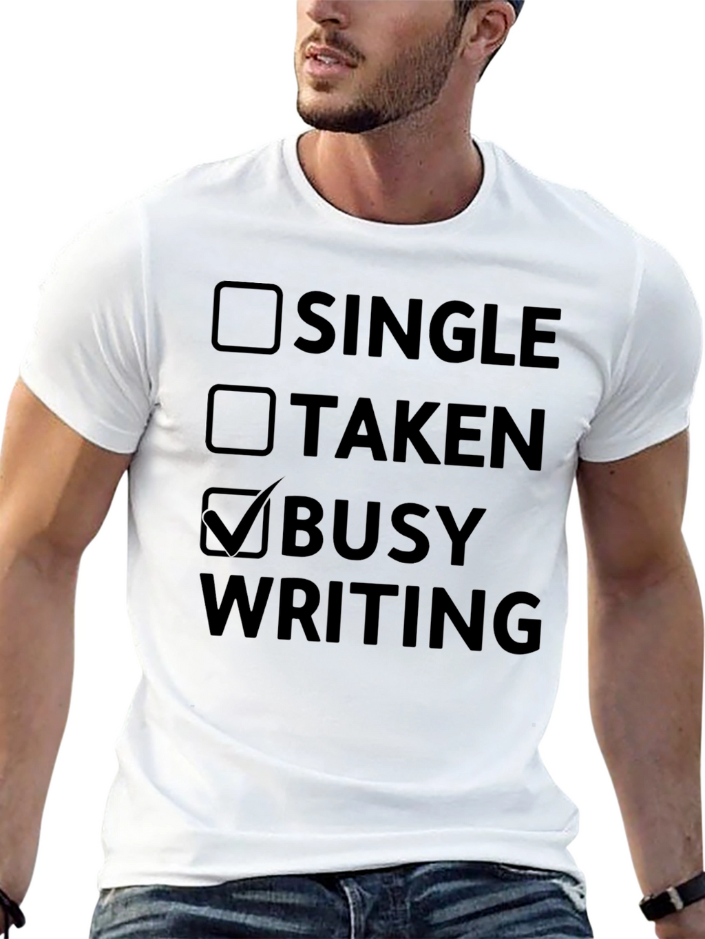 Busy Writing Novelty T-Shirt