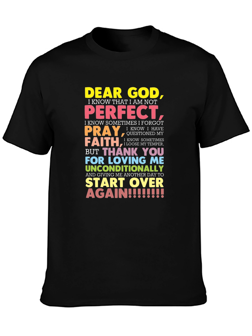 Dear God Graphic T-Shirt - Inspirational Tee