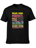Dear God Graphic T-Shirt - Inspirational Tee