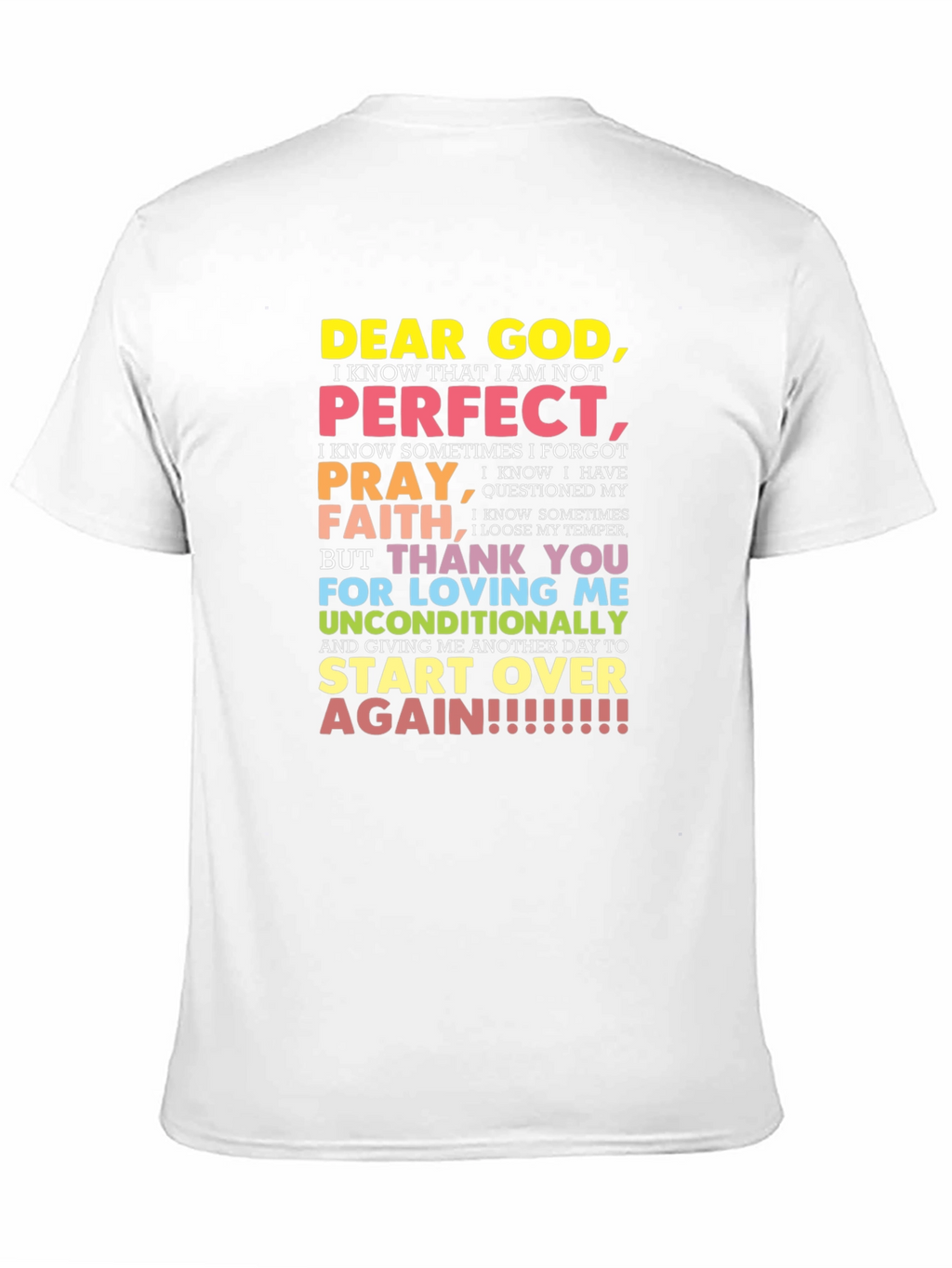 Dear God Graphic T-Shirt - Inspirational Tee