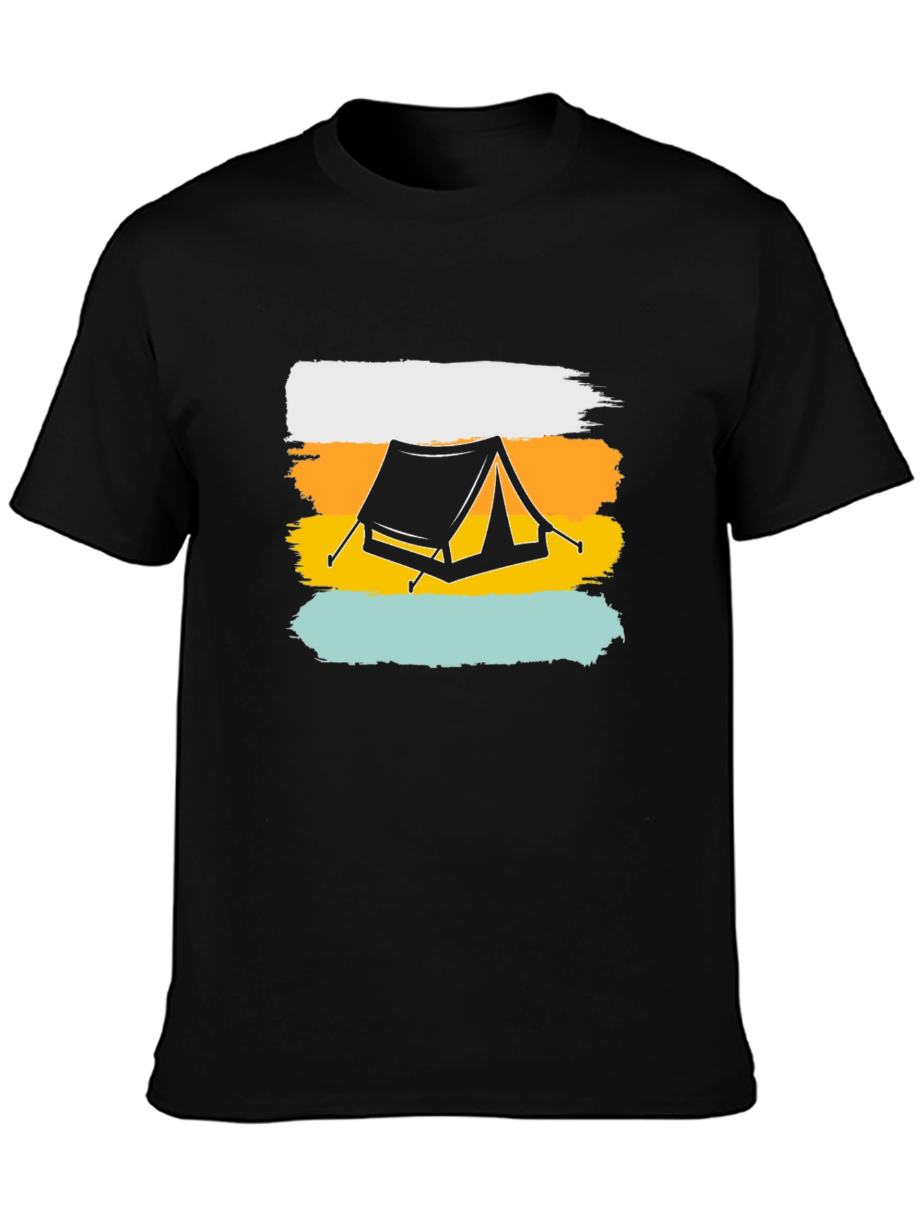 Camping Tent Graphic Tee - Outdoor Adventure Shirt