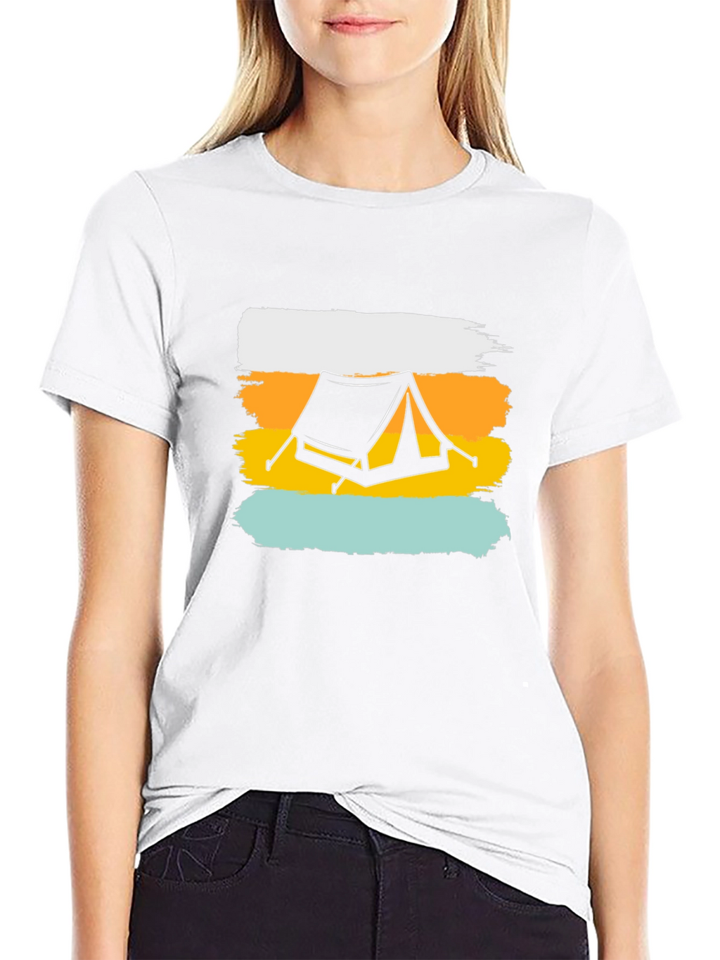 Camping Tent Graphic Tee - Outdoor Adventure Shirt