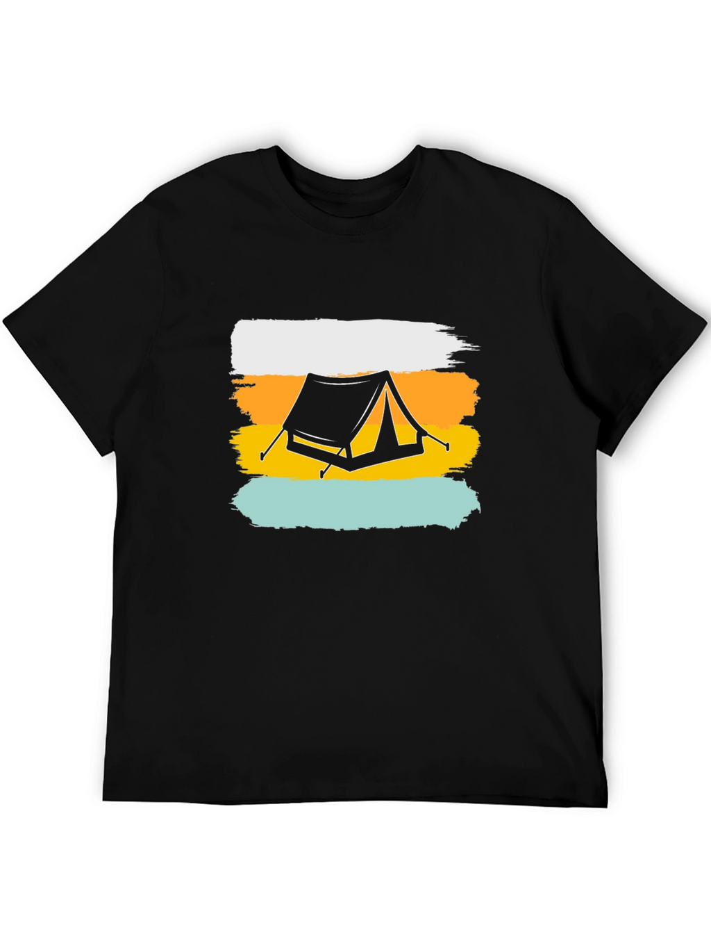 Camping Tent Graphic Tee - Outdoor Adventure Shirt