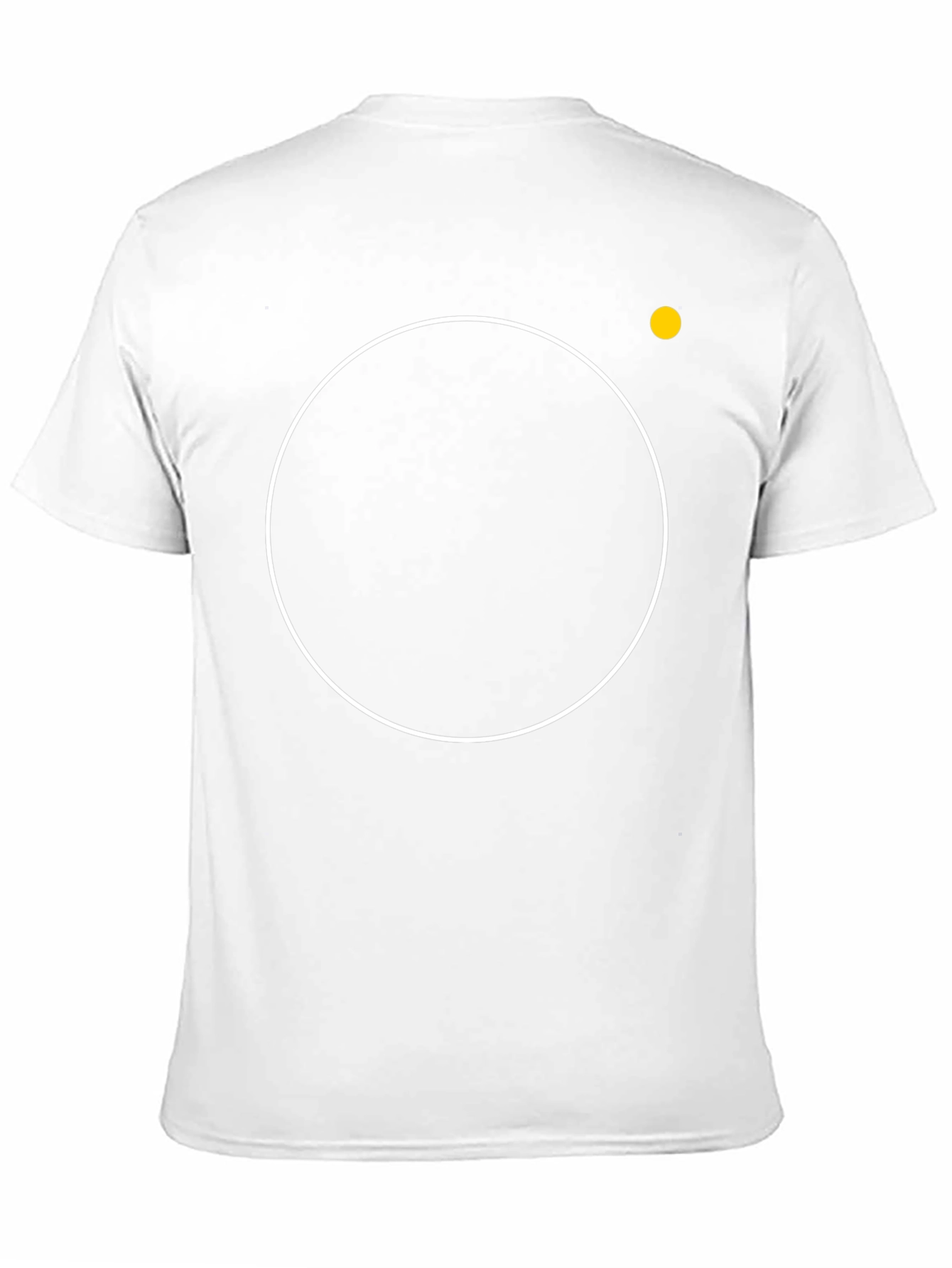 Modern Black T-Shirt with Circle Design
