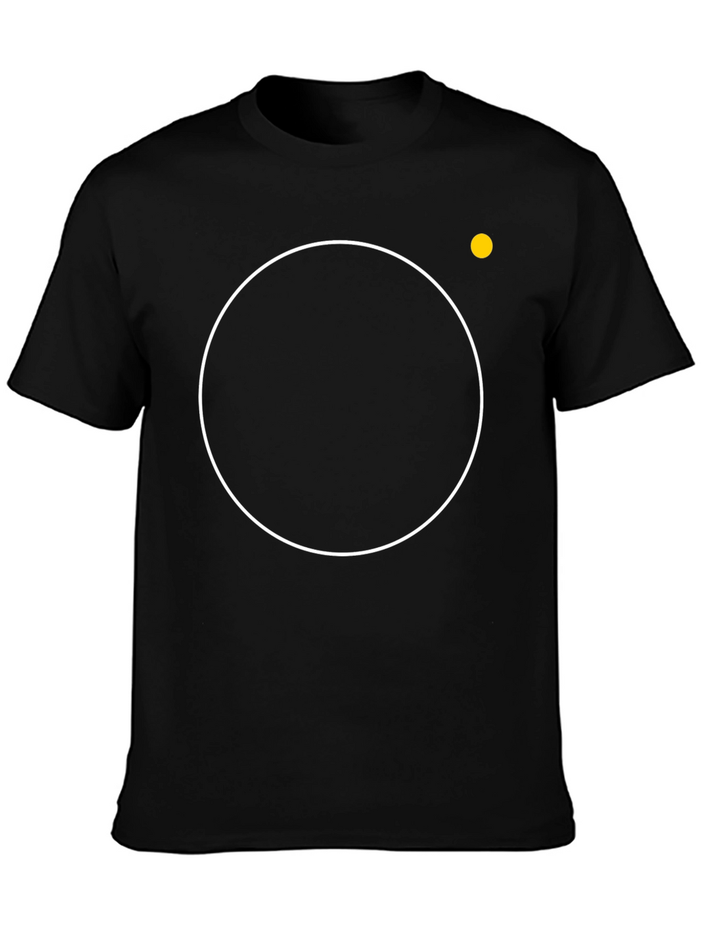 Modern Black T-Shirt with Circle Design