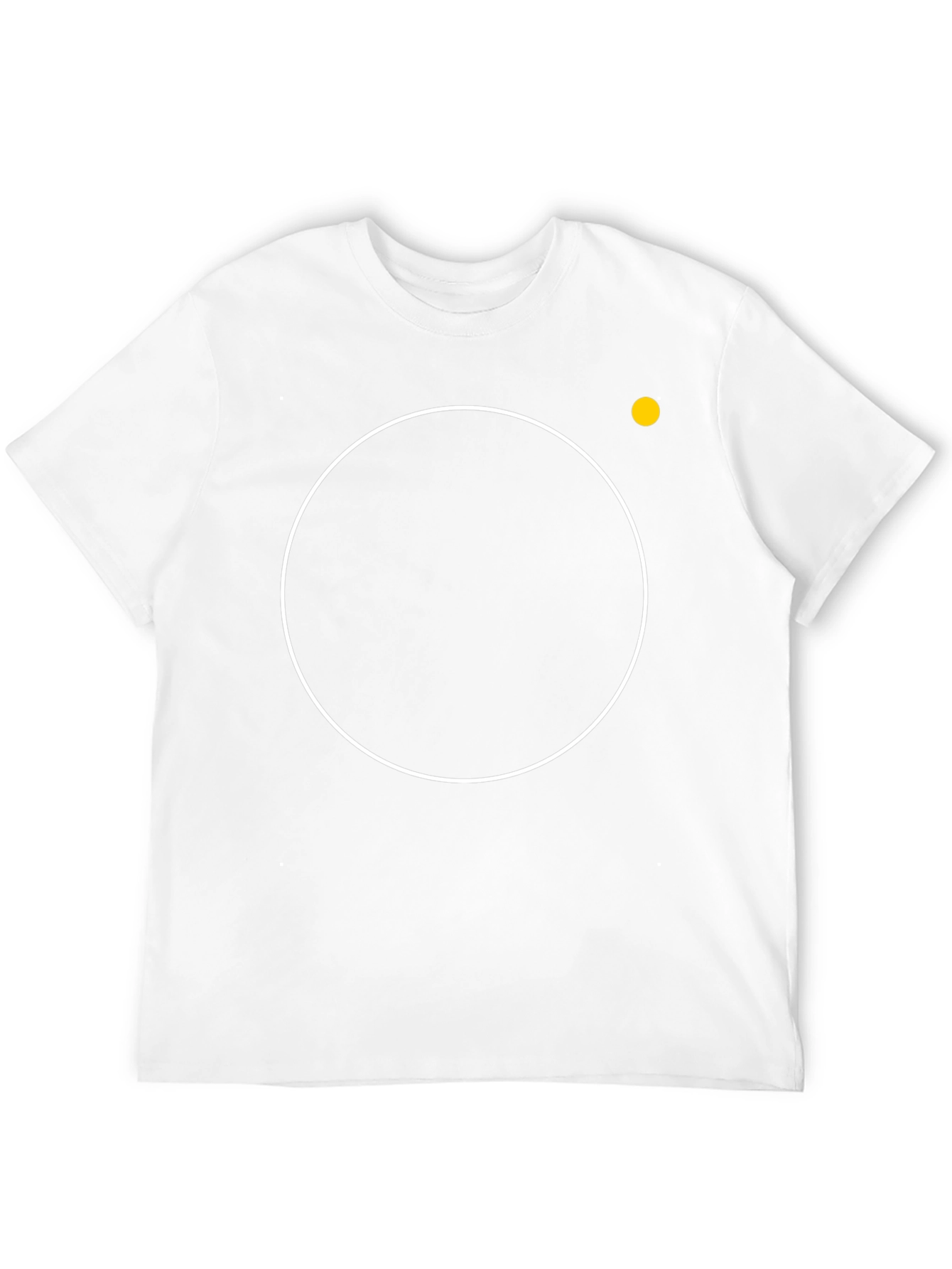 Modern Black T-Shirt with Circle Design