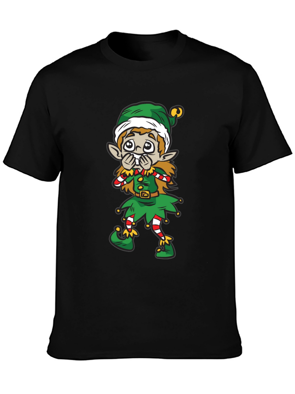 Elf Cartoon Graphic Tee