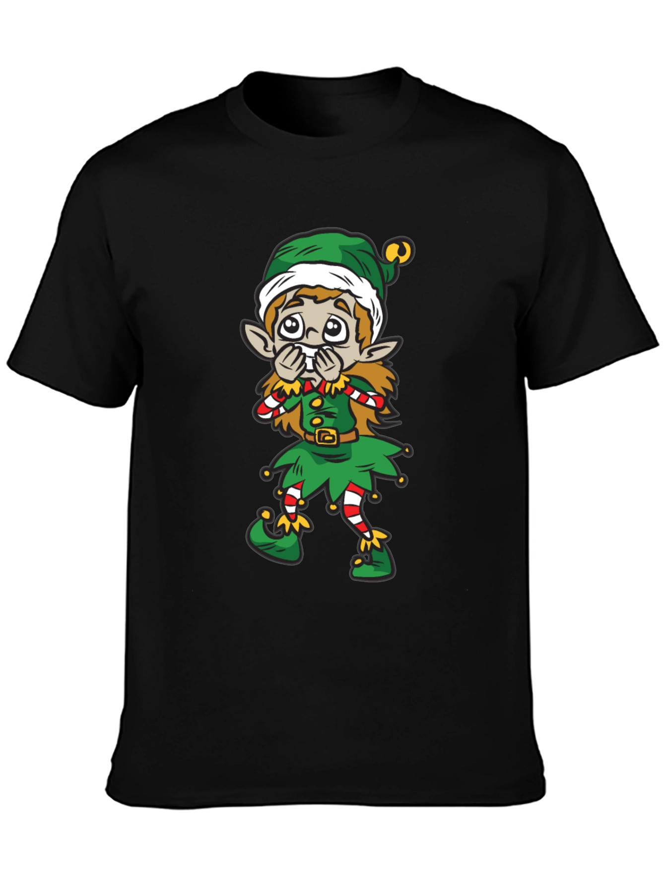 Elf Cartoon Graphic Tee