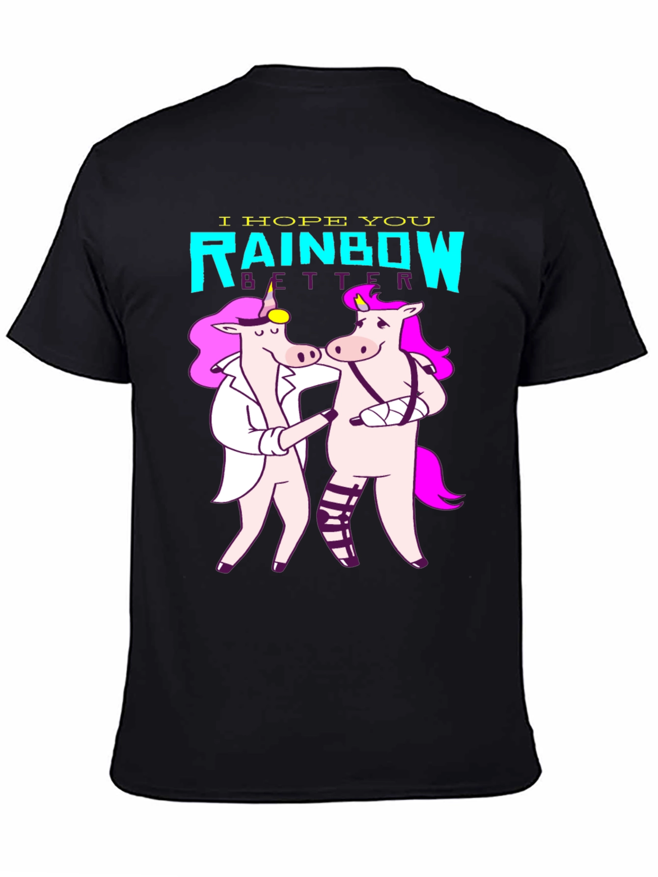 Unicorn Rainbow Get Well T-Shirt