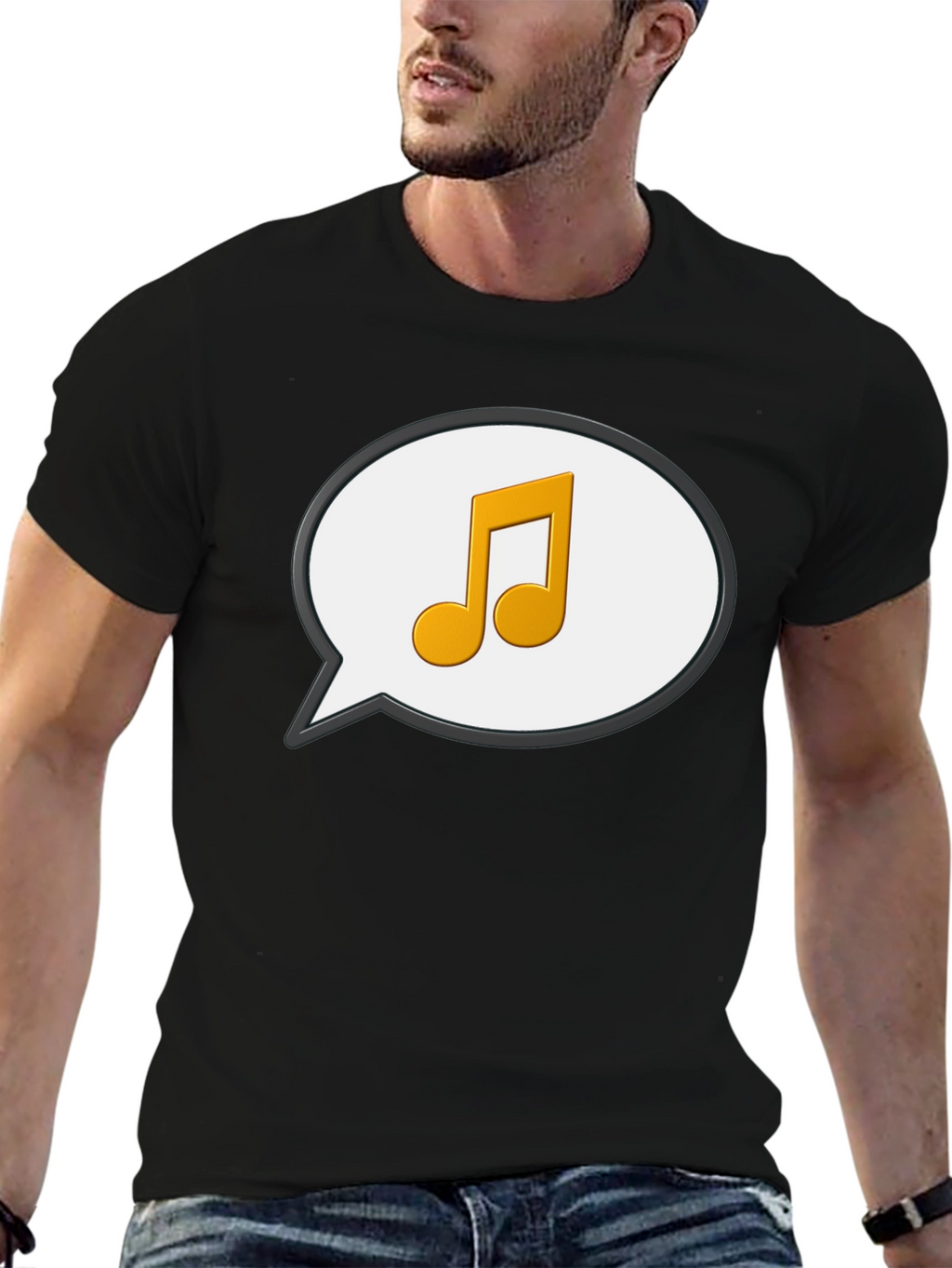 Musical Note Speech Bubble T-Shirt